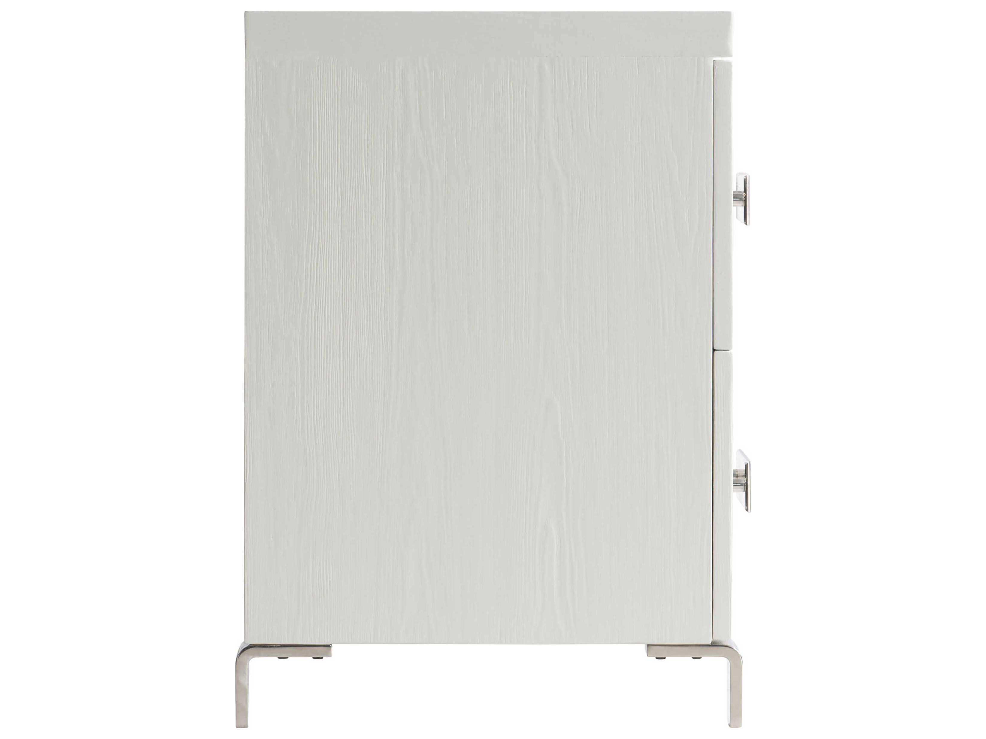 Bernhardt Coro 2-Drawers White Nightstand