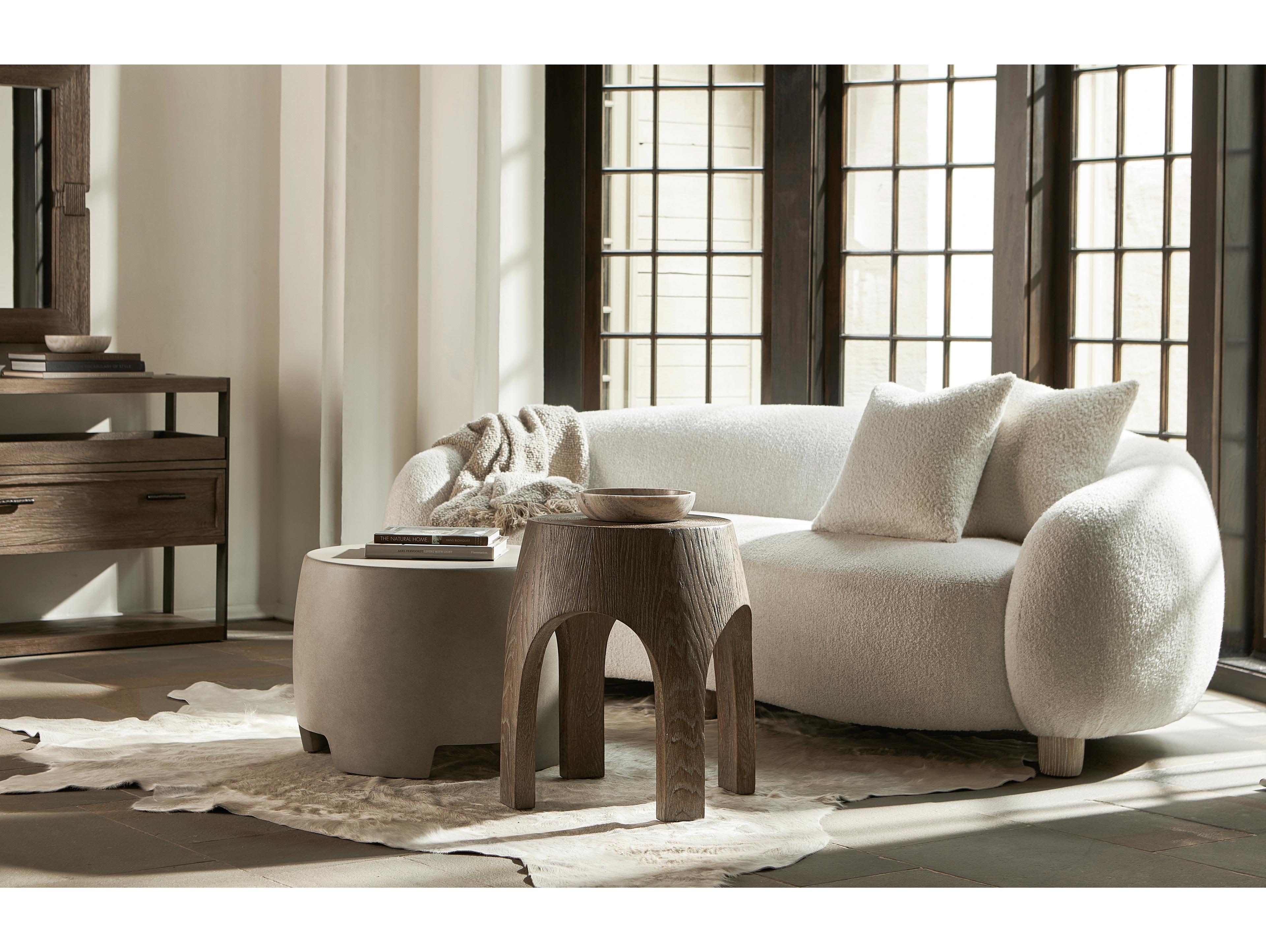 Bernhardt Casa Paros Round Concrete Coffee Table