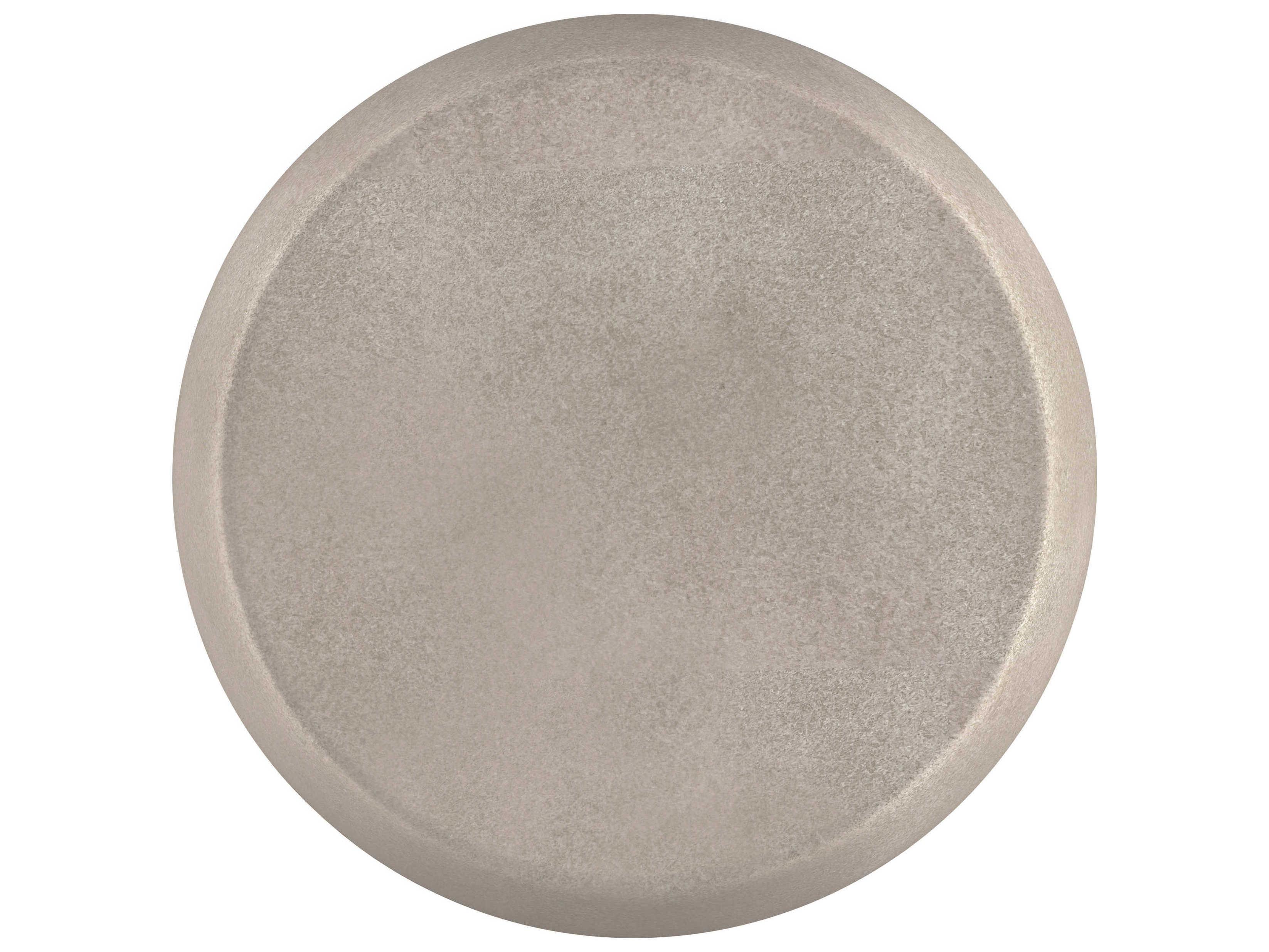 Bernhardt Casa Paros Round Concrete Bedrock End Table