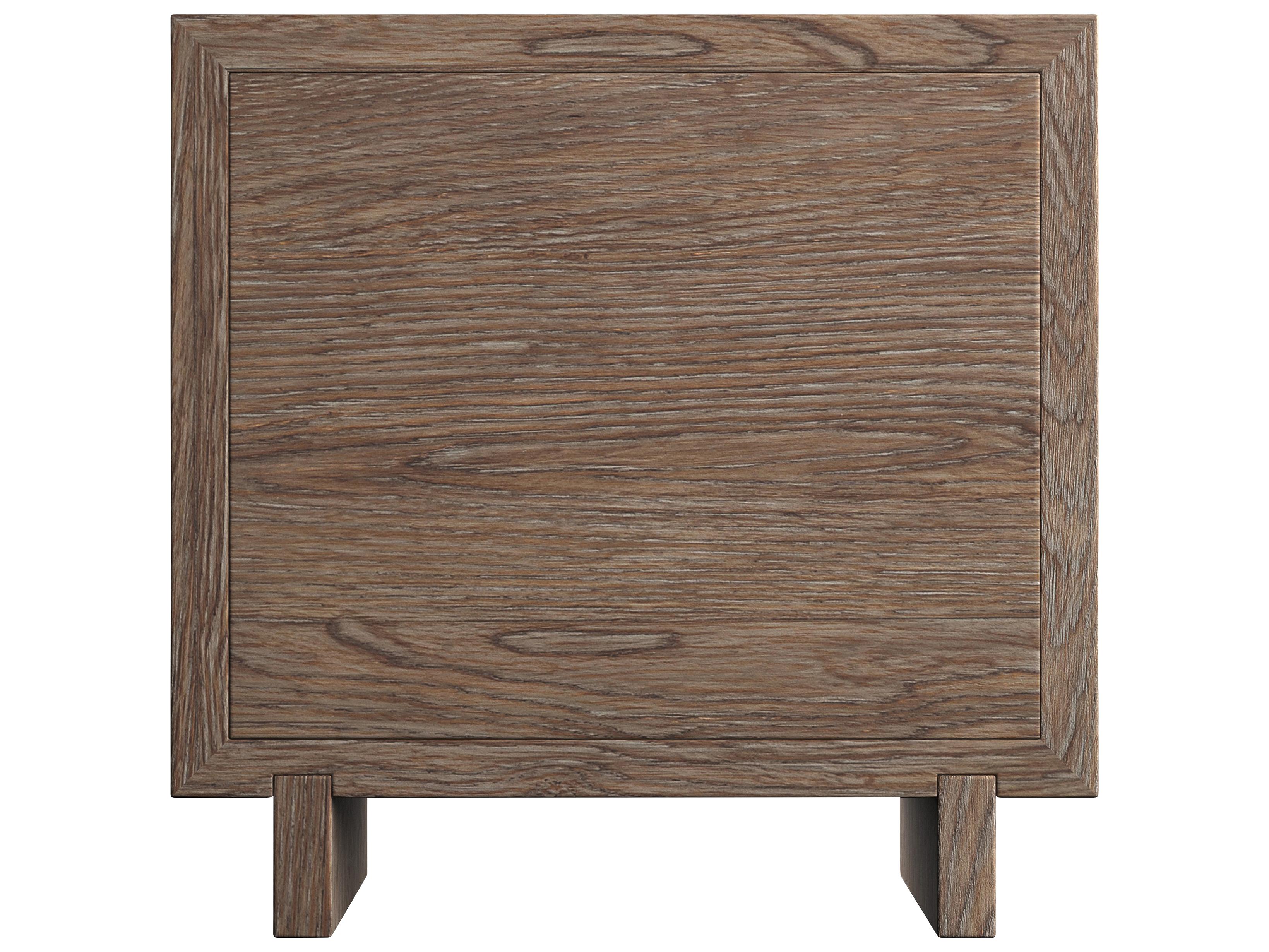 Bernhardt Casa Paros 2-Drawers Brown Oak Wood Nightstand