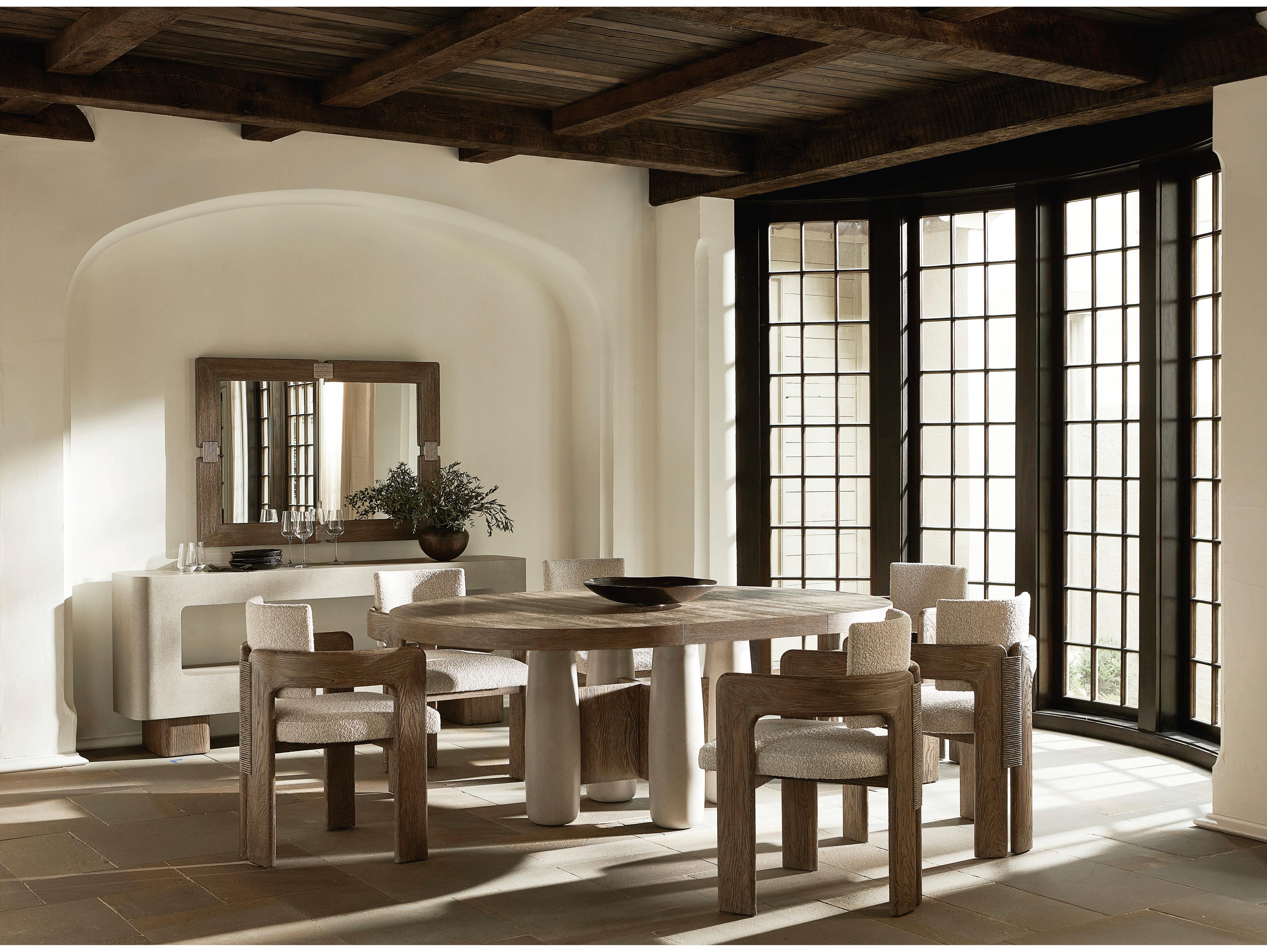 Bernhardt Casa Paros 80" Rectangular Wood Bedrock Console Table