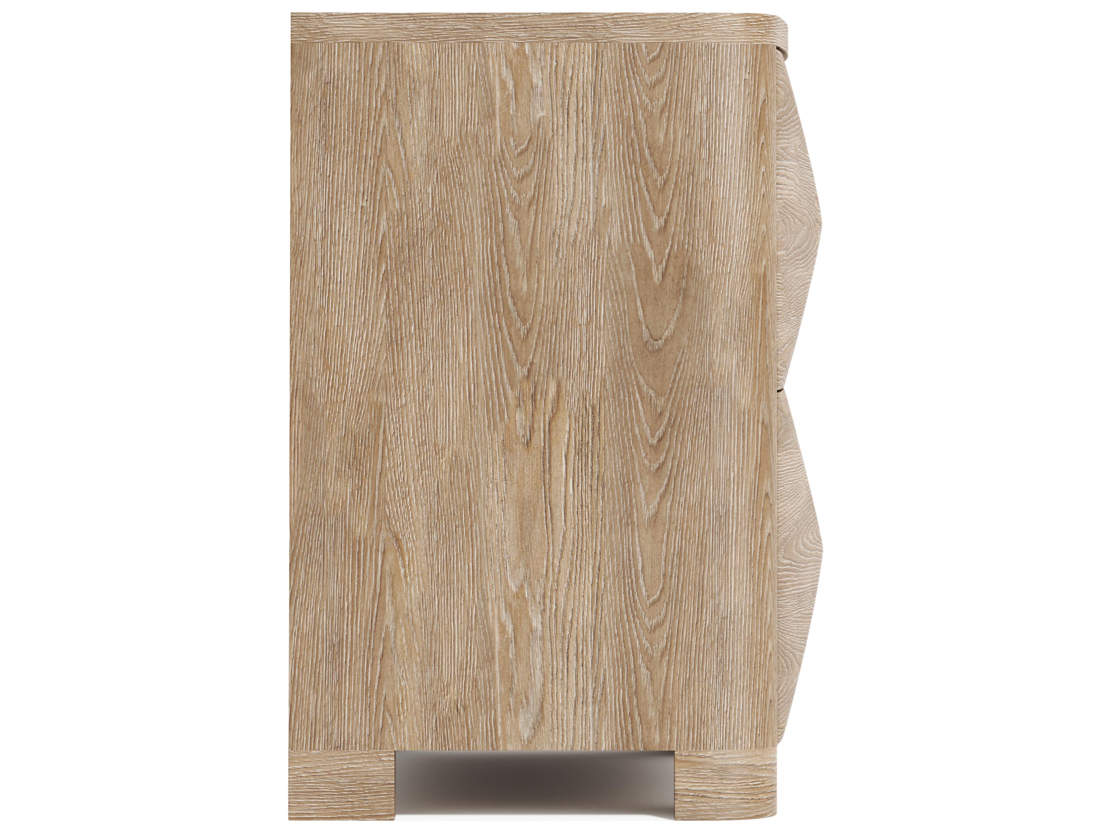 Bernhardt Aventura 2-Drawers Oak Wood Nightstand