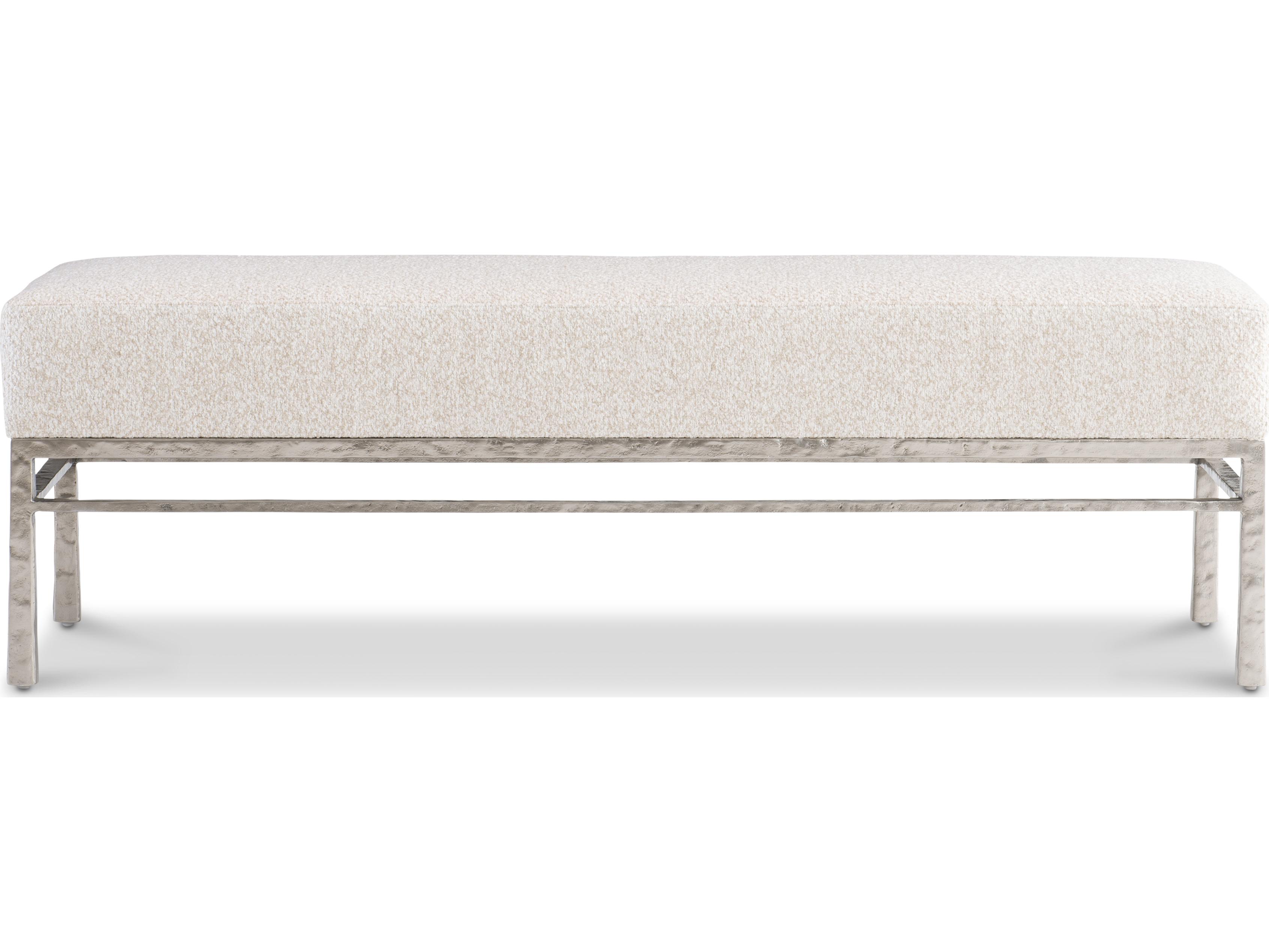 Bernhardt Aventura White Upholstered Accent Bench