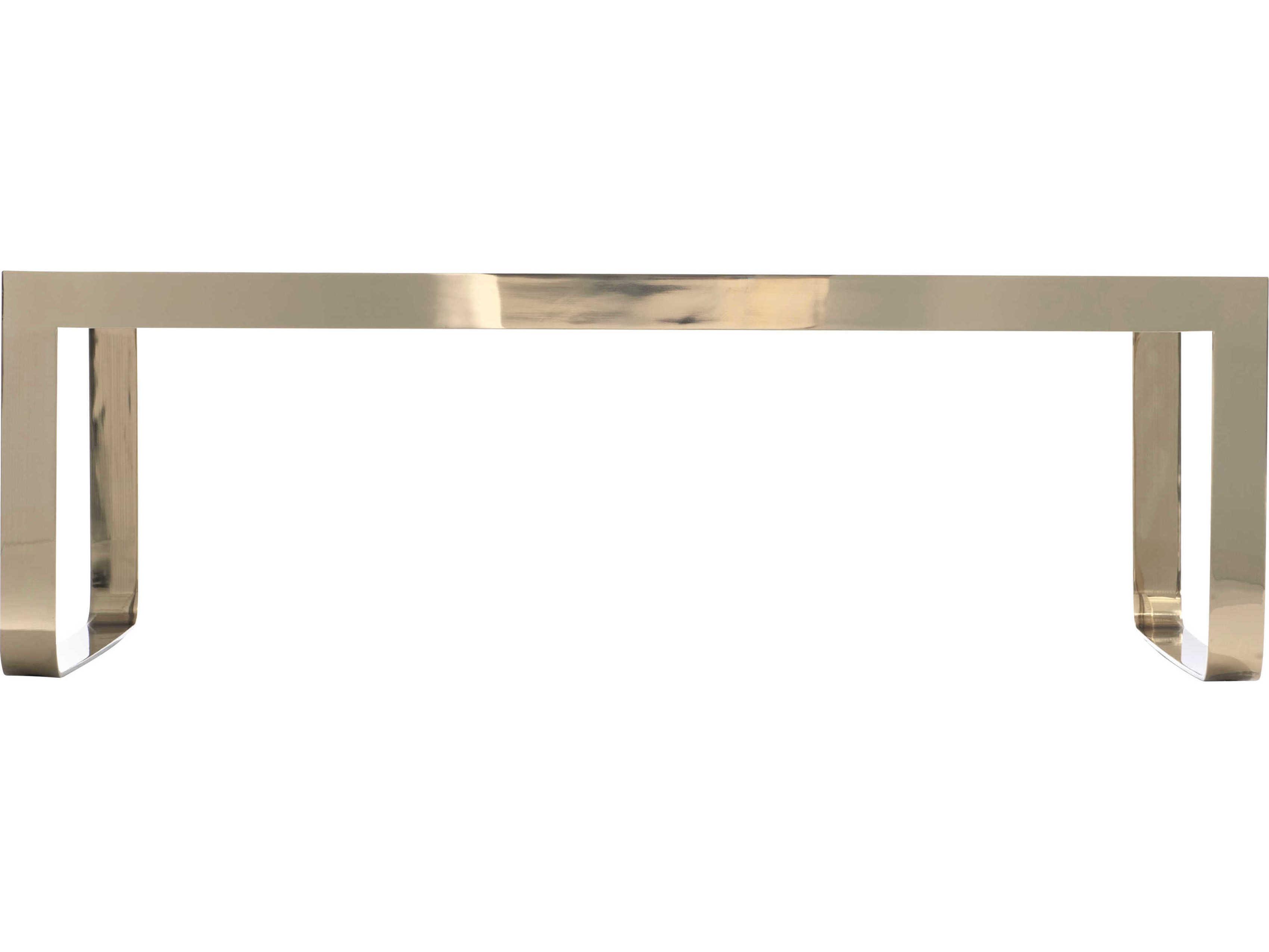 Bernhardt Interiors Aster Rectangular Capiz Shell Brass Cocktail Table