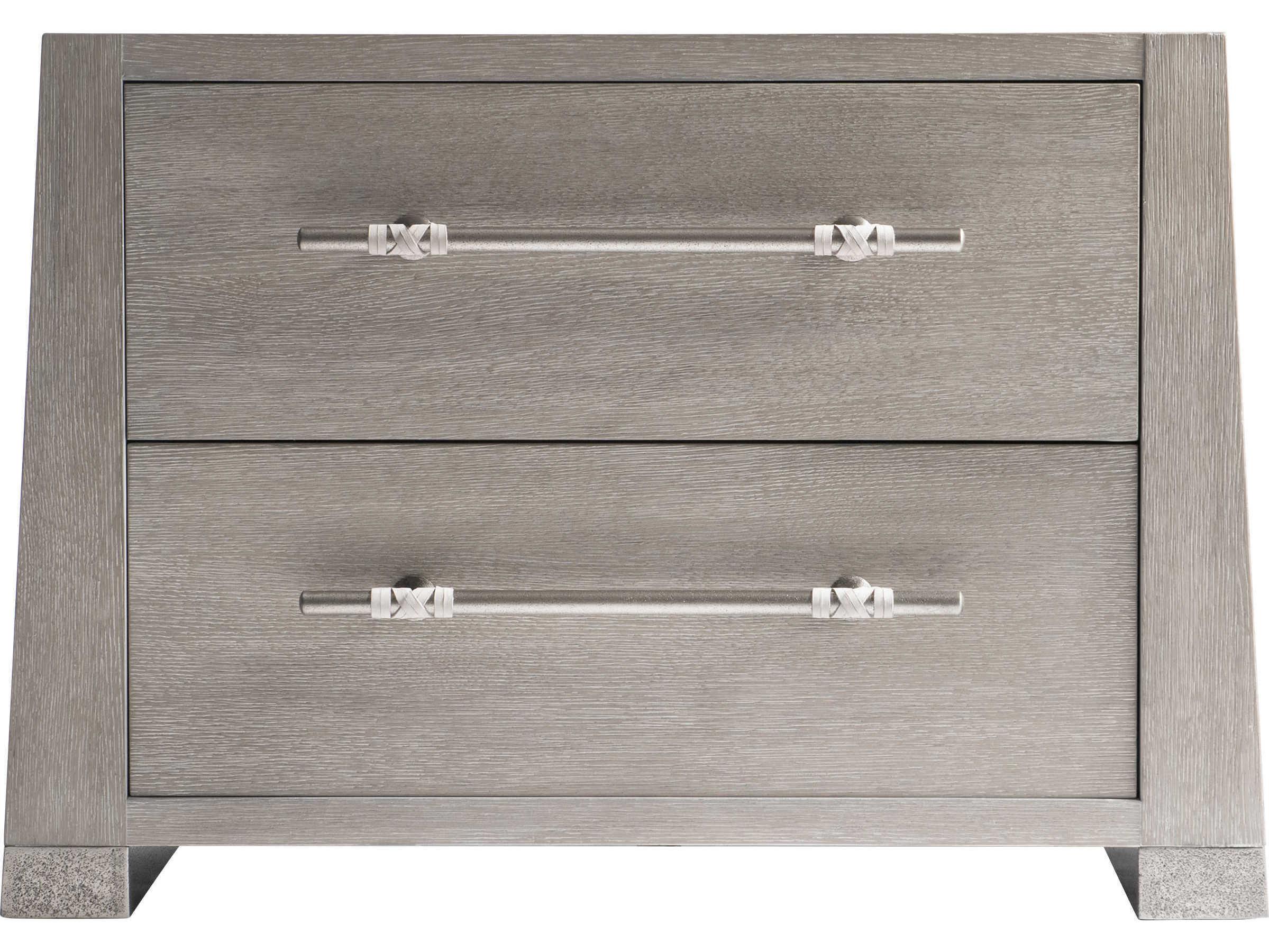 Bernhardt Interiors Alta 2-Drawers Gray Nightstand