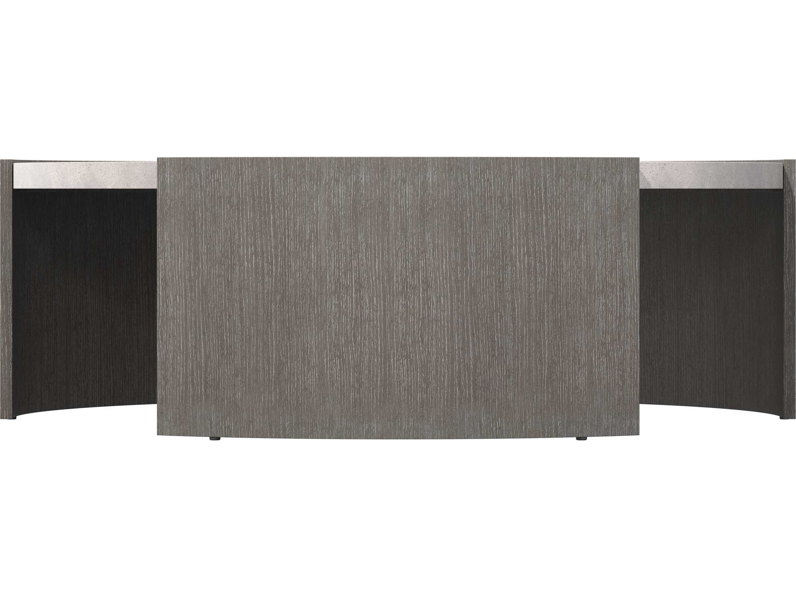 Bernhardt Prado Round Buff Concrete Porcini Coffee Table