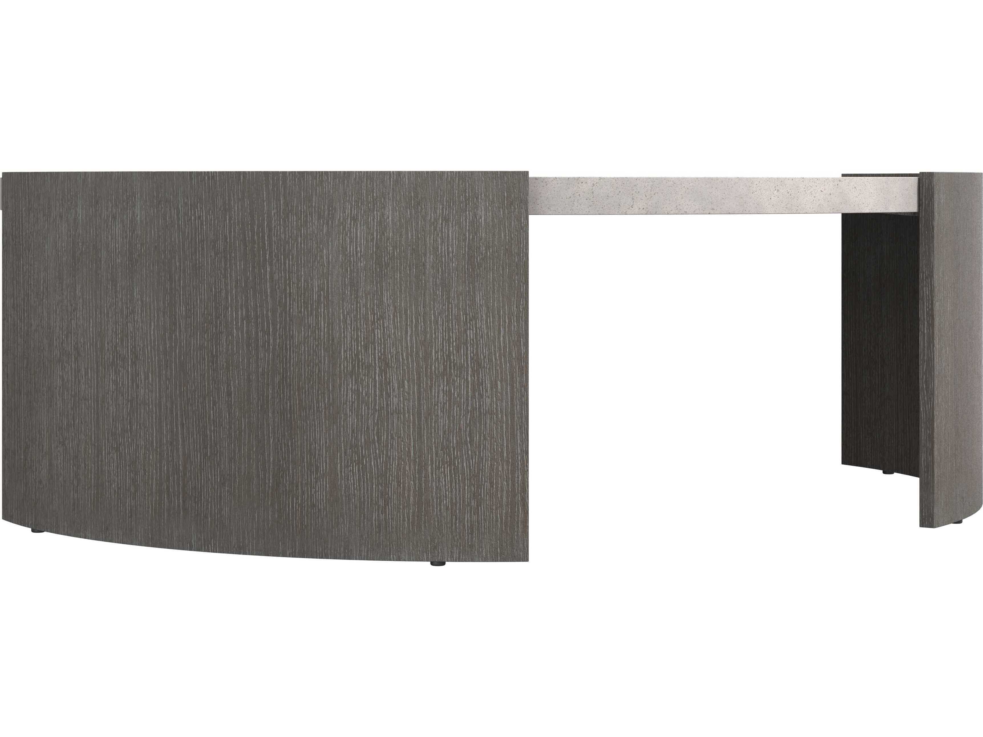 Bernhardt Prado Round Buff Concrete Porcini Coffee Table