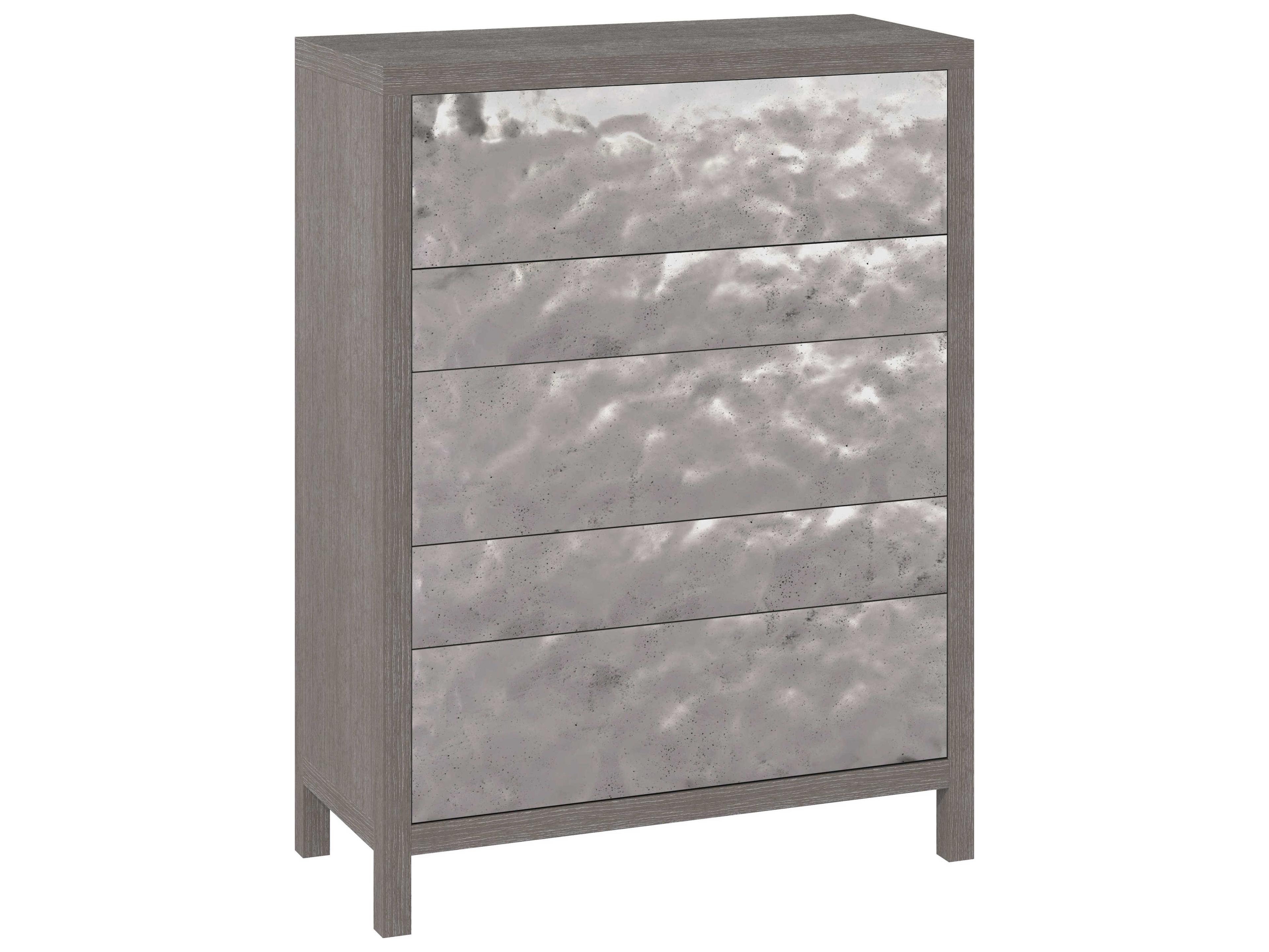 Bernhardt Prado 5-Drawers Porcini Bright Graphite Gray Accent Chest