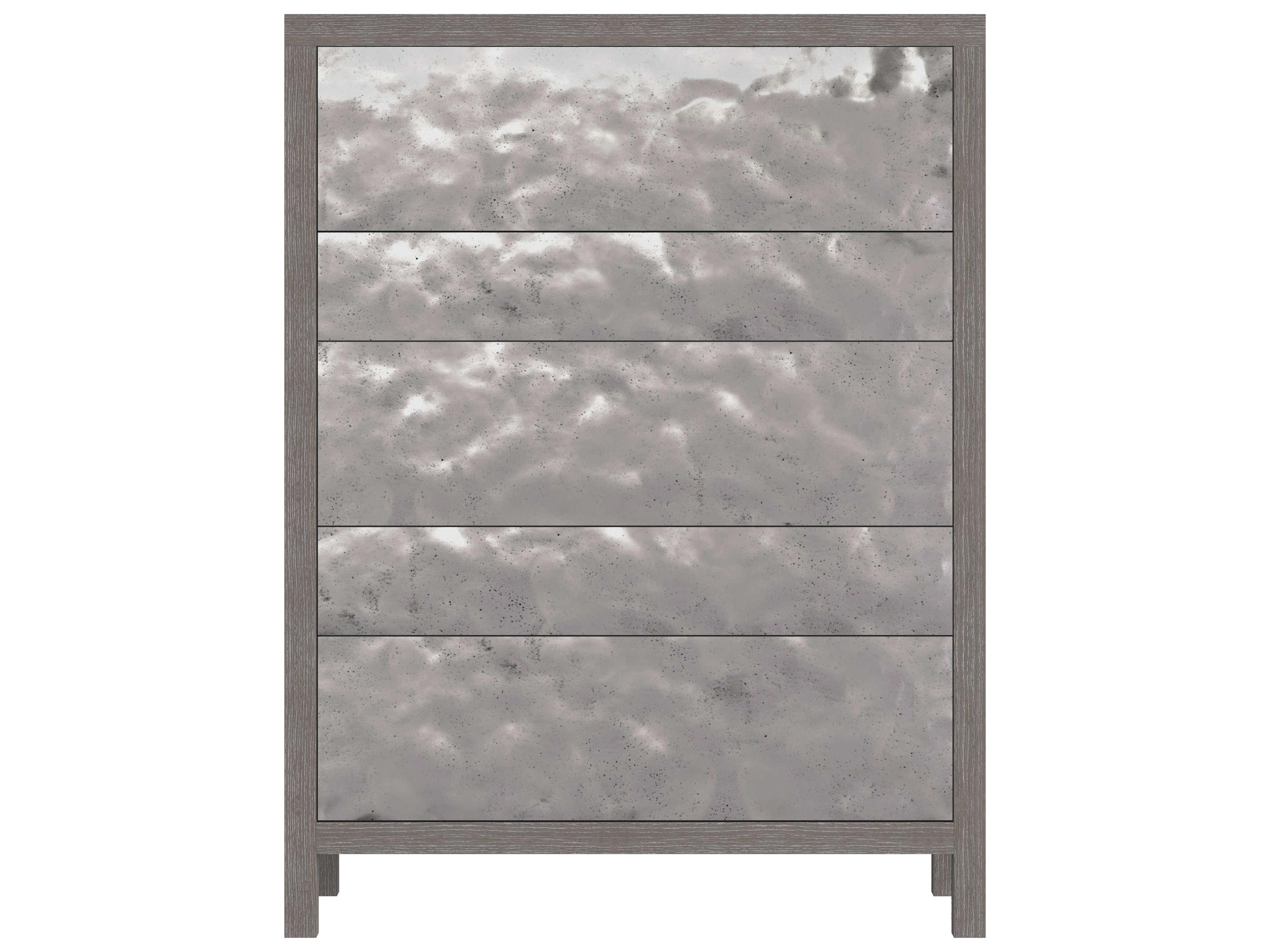 Bernhardt Prado 5-Drawers Porcini Bright Graphite Gray Accent Chest