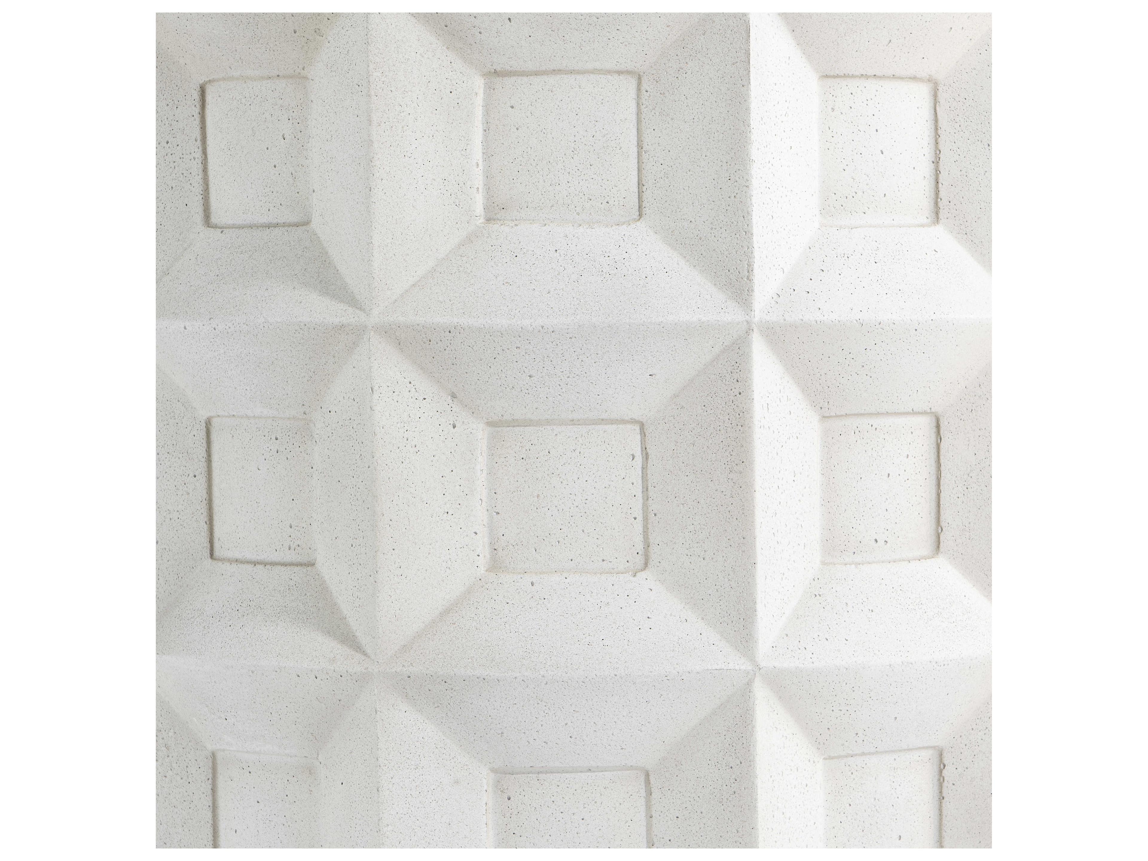 Bernhardt Prado Round Concrete Buff Accent Table