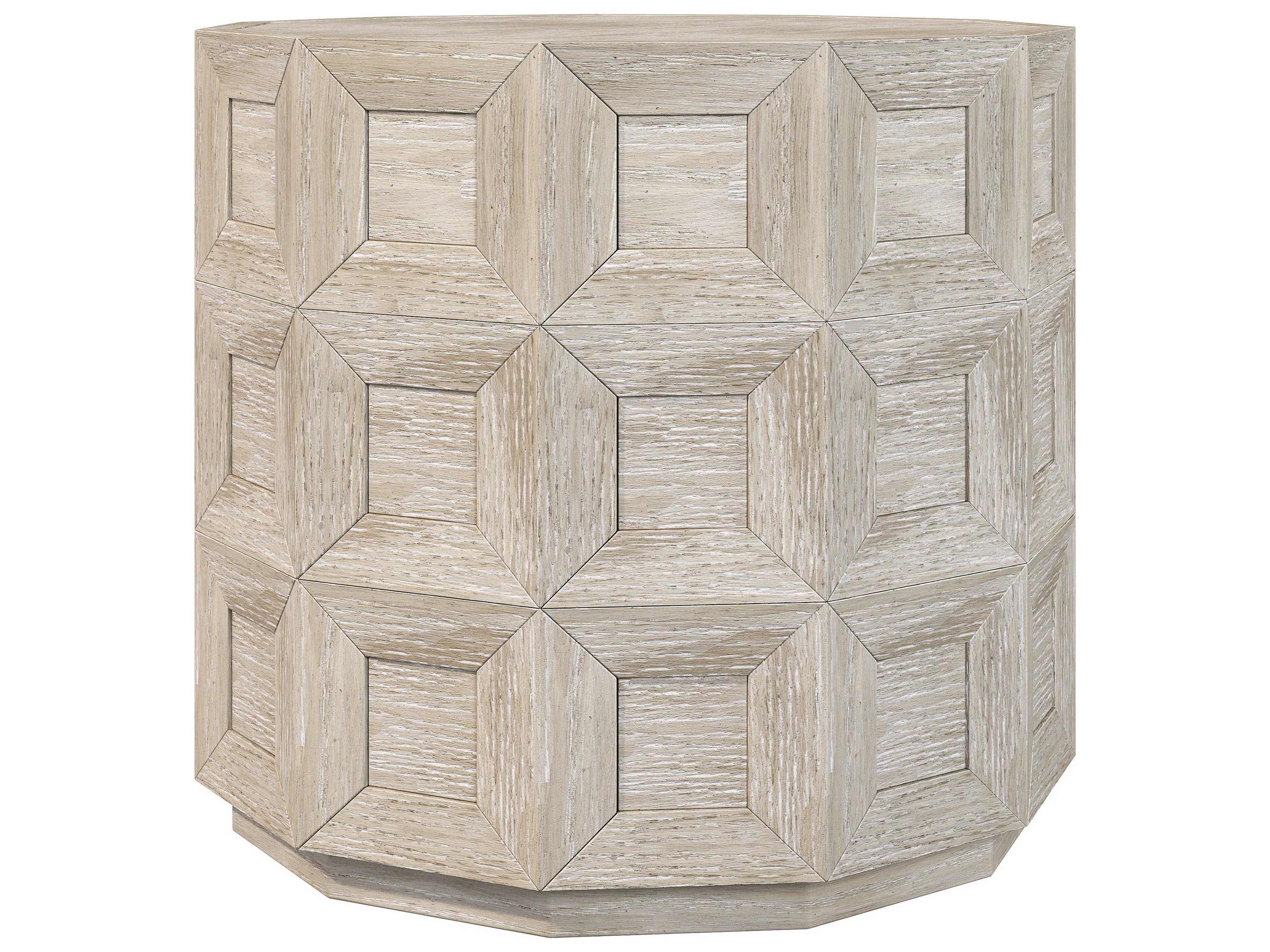 Bernhardt Prado Round Wood Tawny End Table