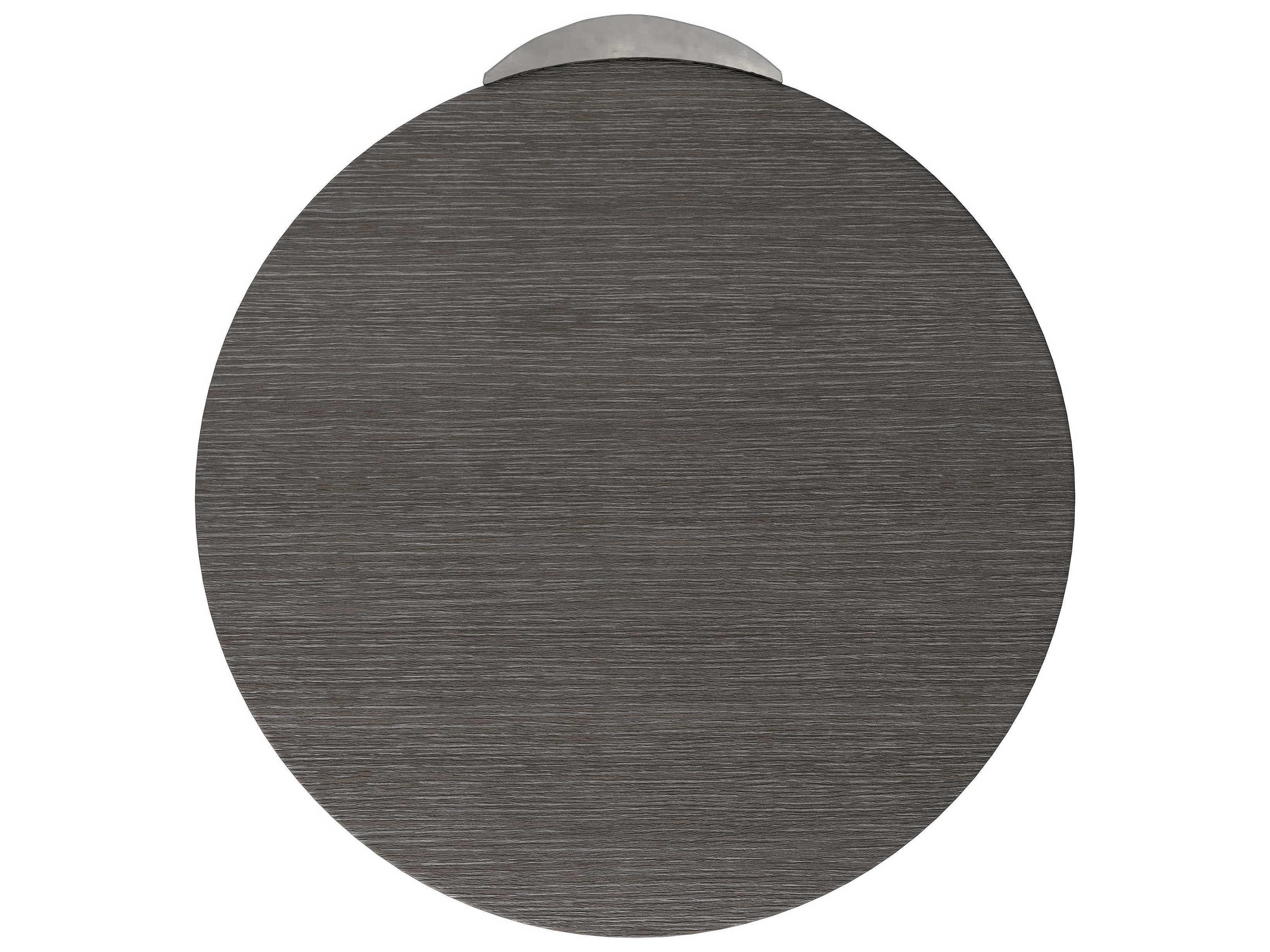 Bernhardt Prado Round Wood Porcini Bright Graphite Accent Table