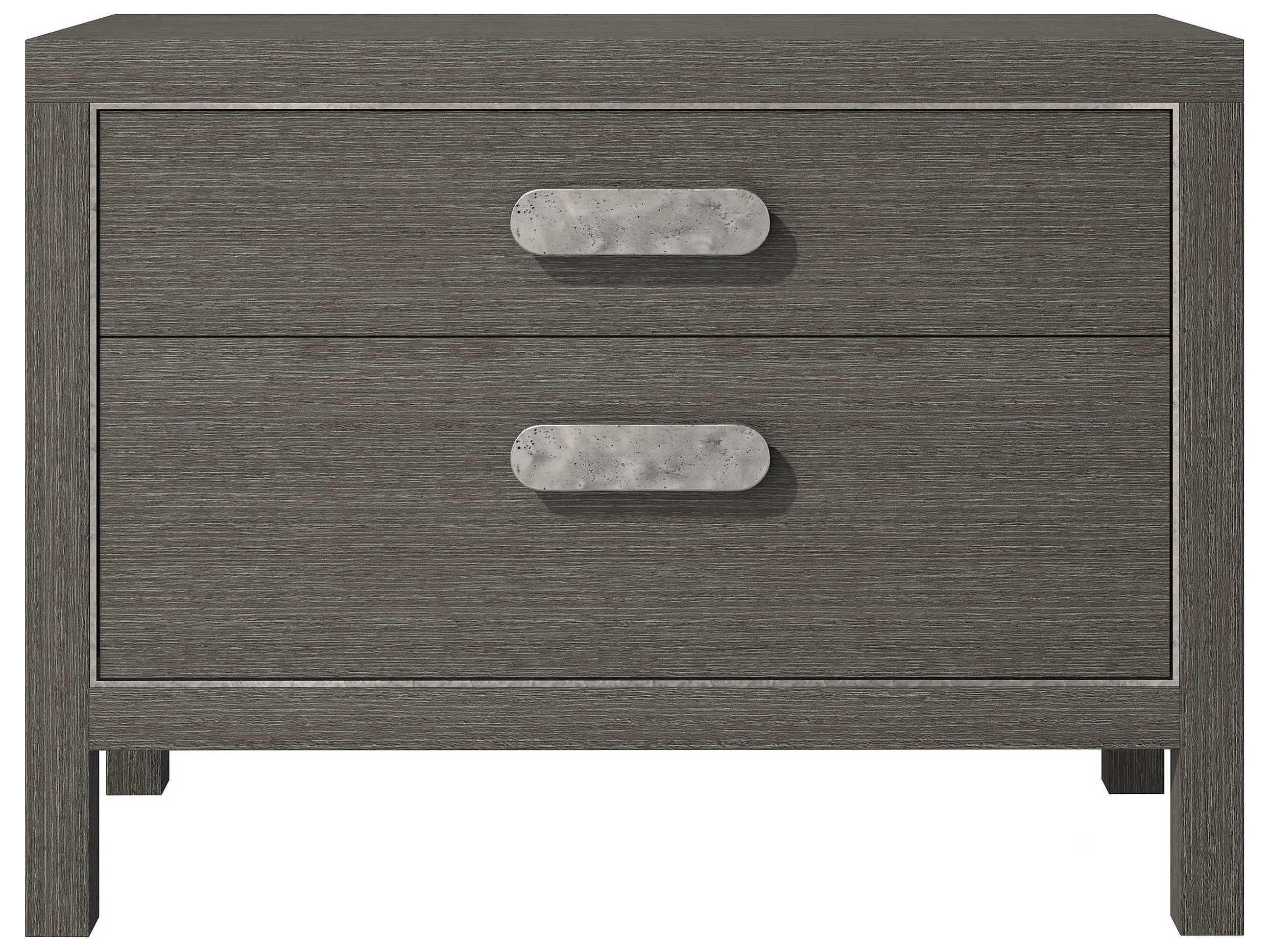 Bernhardt Prado 2-Drawers Gray Nightstand