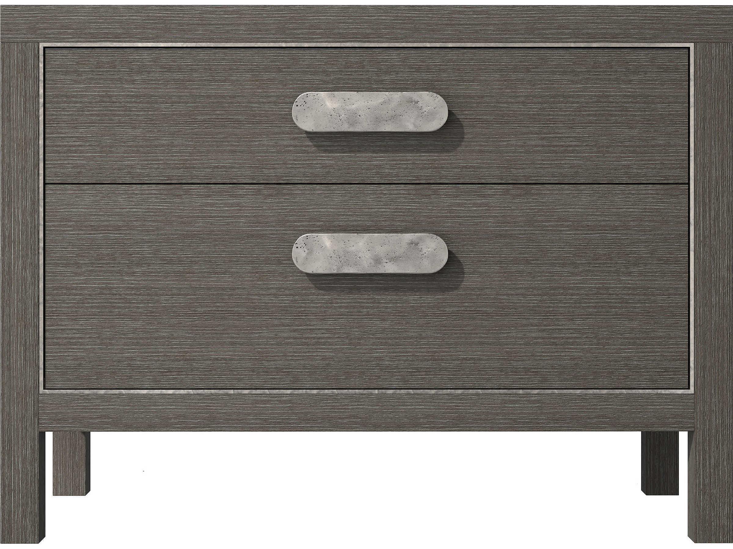 Bernhardt Prado 2-Drawers Gray Nightstand