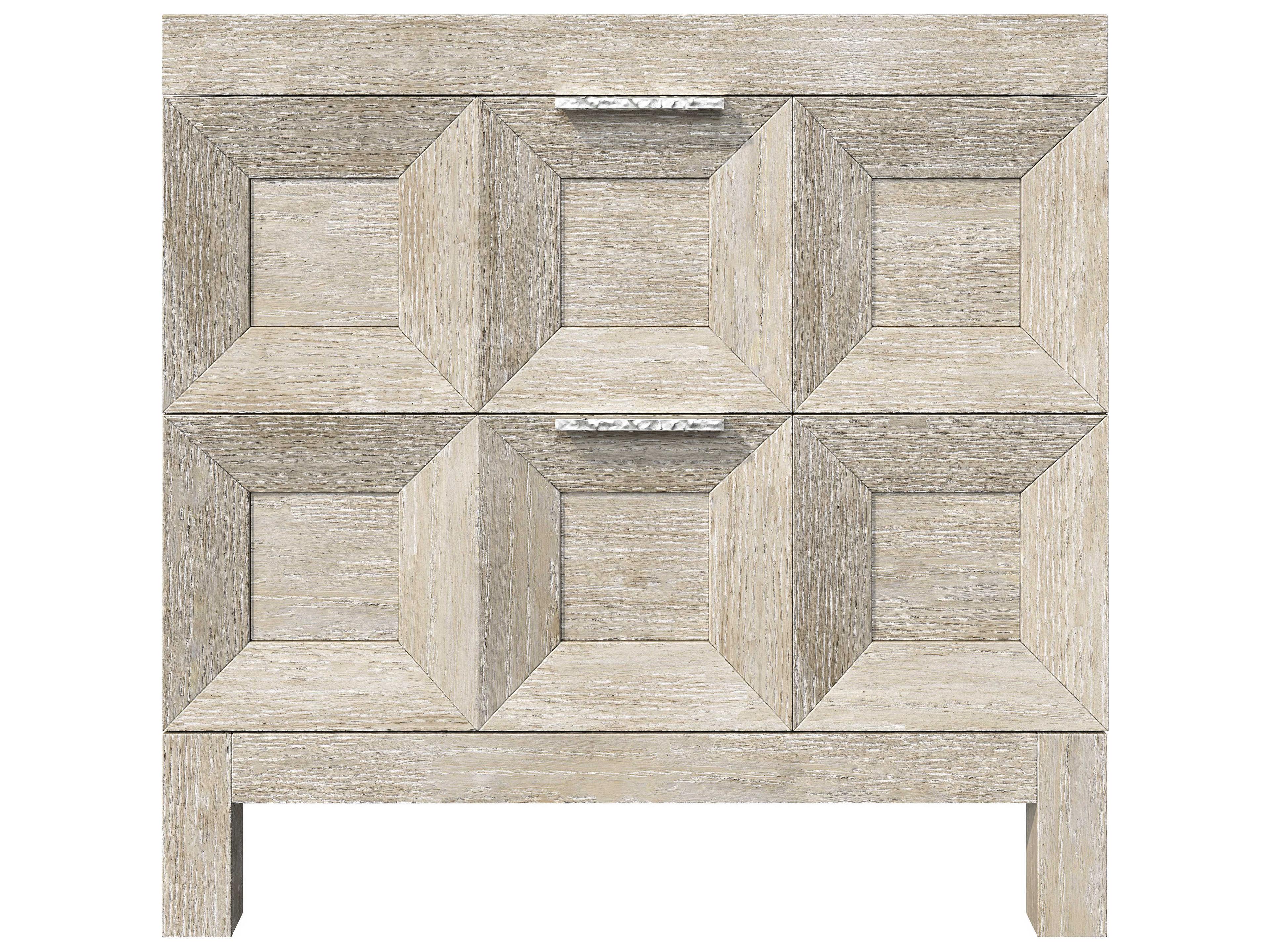 Bernhardt Prado 2-Drawers Brown Nightstand