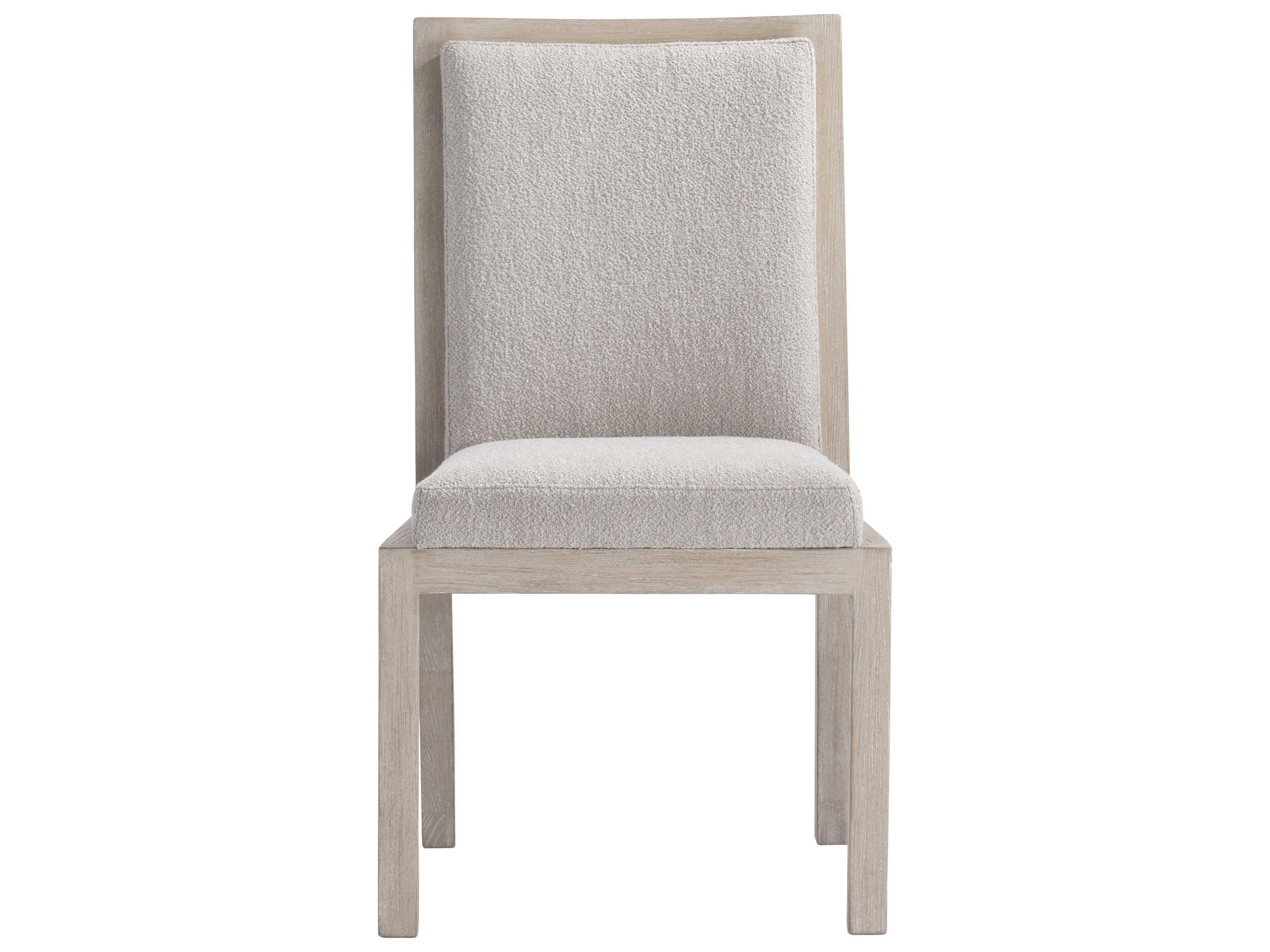 Bernhardt Prado Fabric Beige Upholstered Side Dining Chair