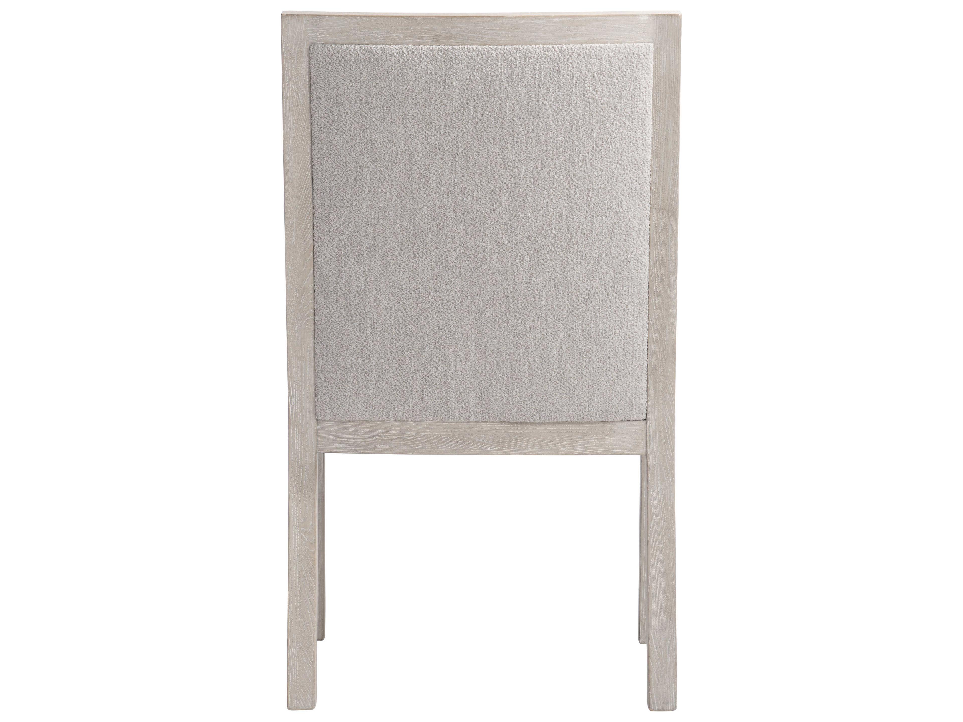Bernhardt Prado Fabric Beige Upholstered Arm Dining Chair