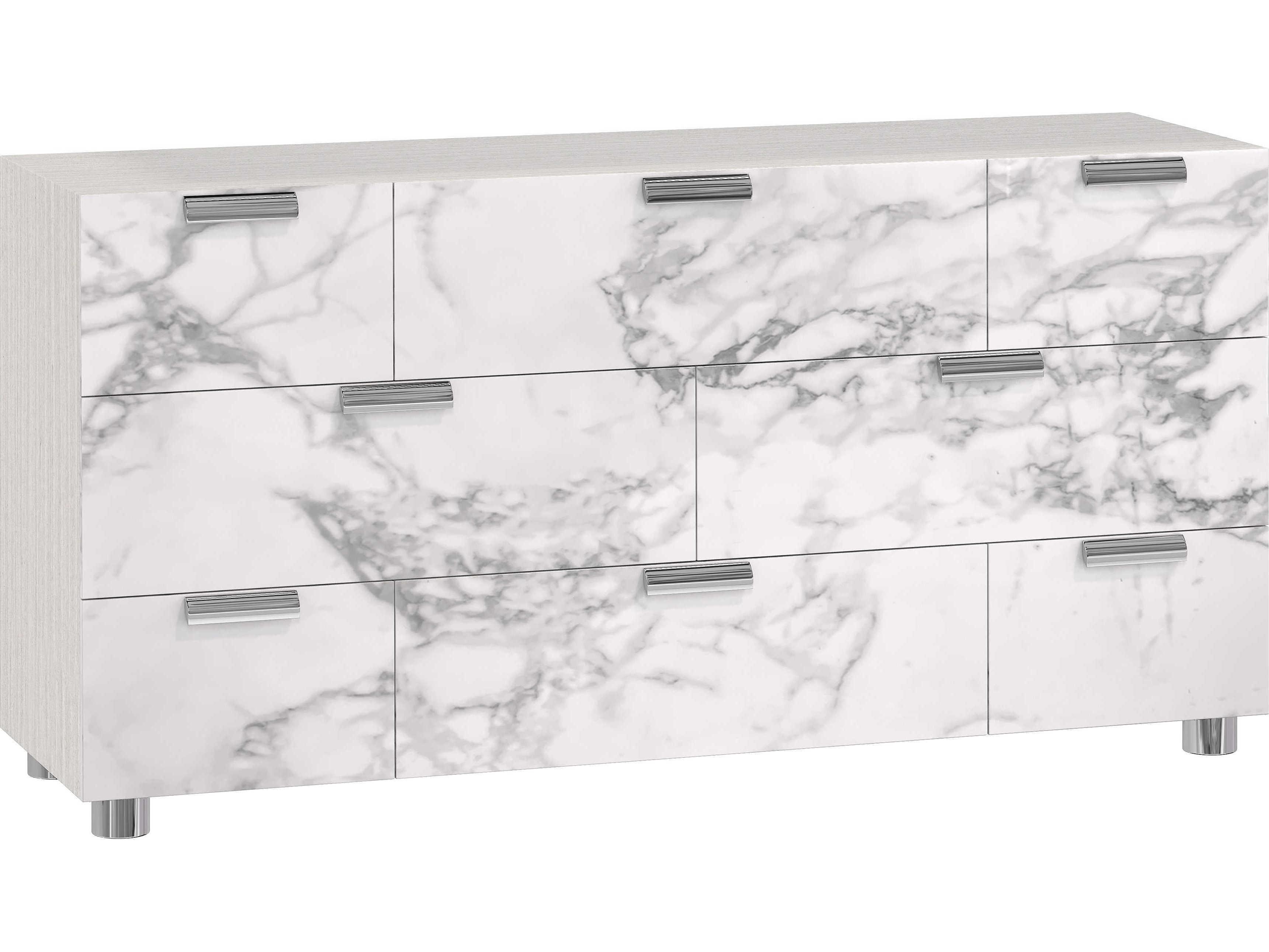 Bernhardt Stratum 8-Drawers White Dresser