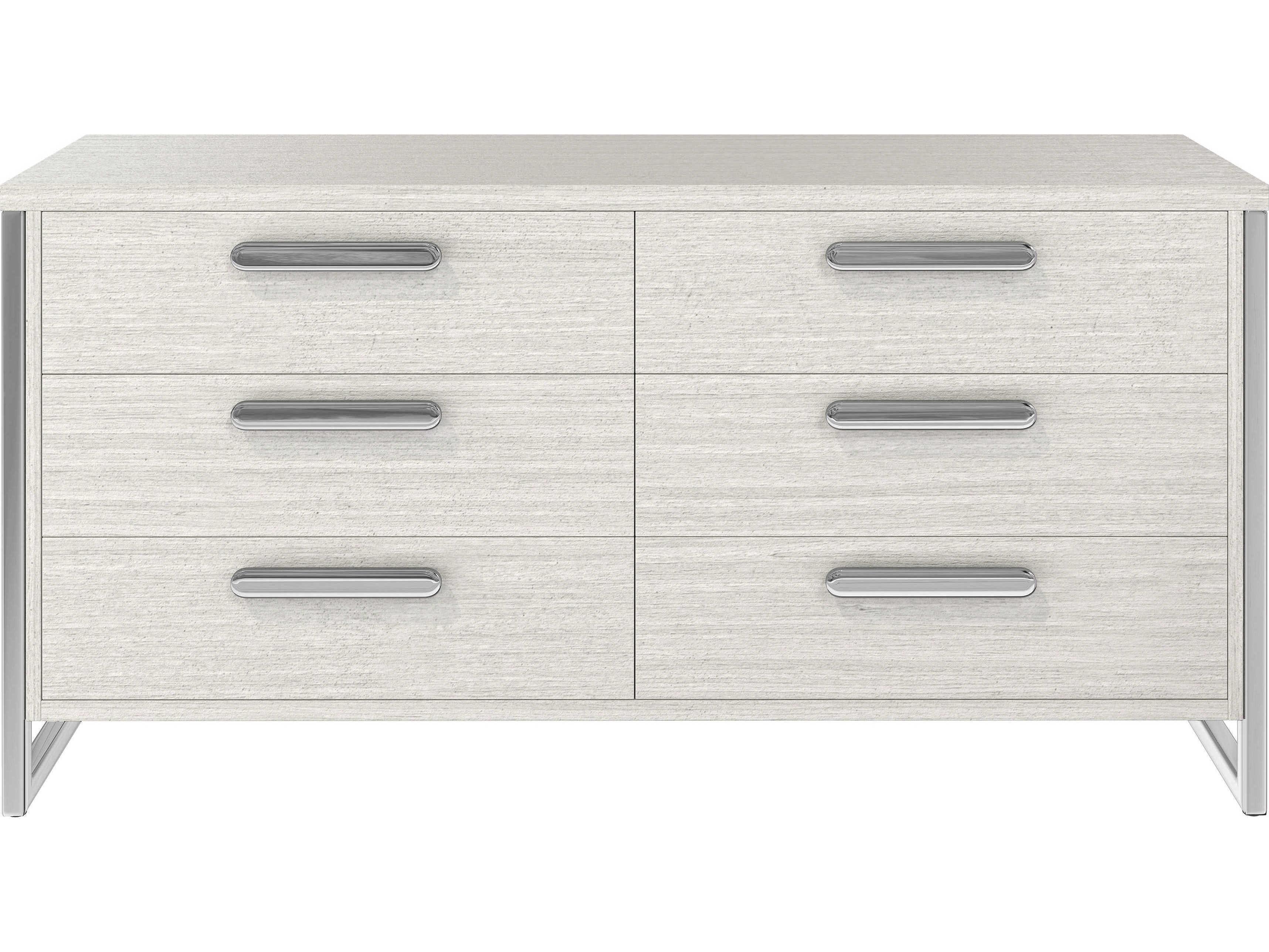 Bernhardt Stratum 6-Drawers White Double Dresser