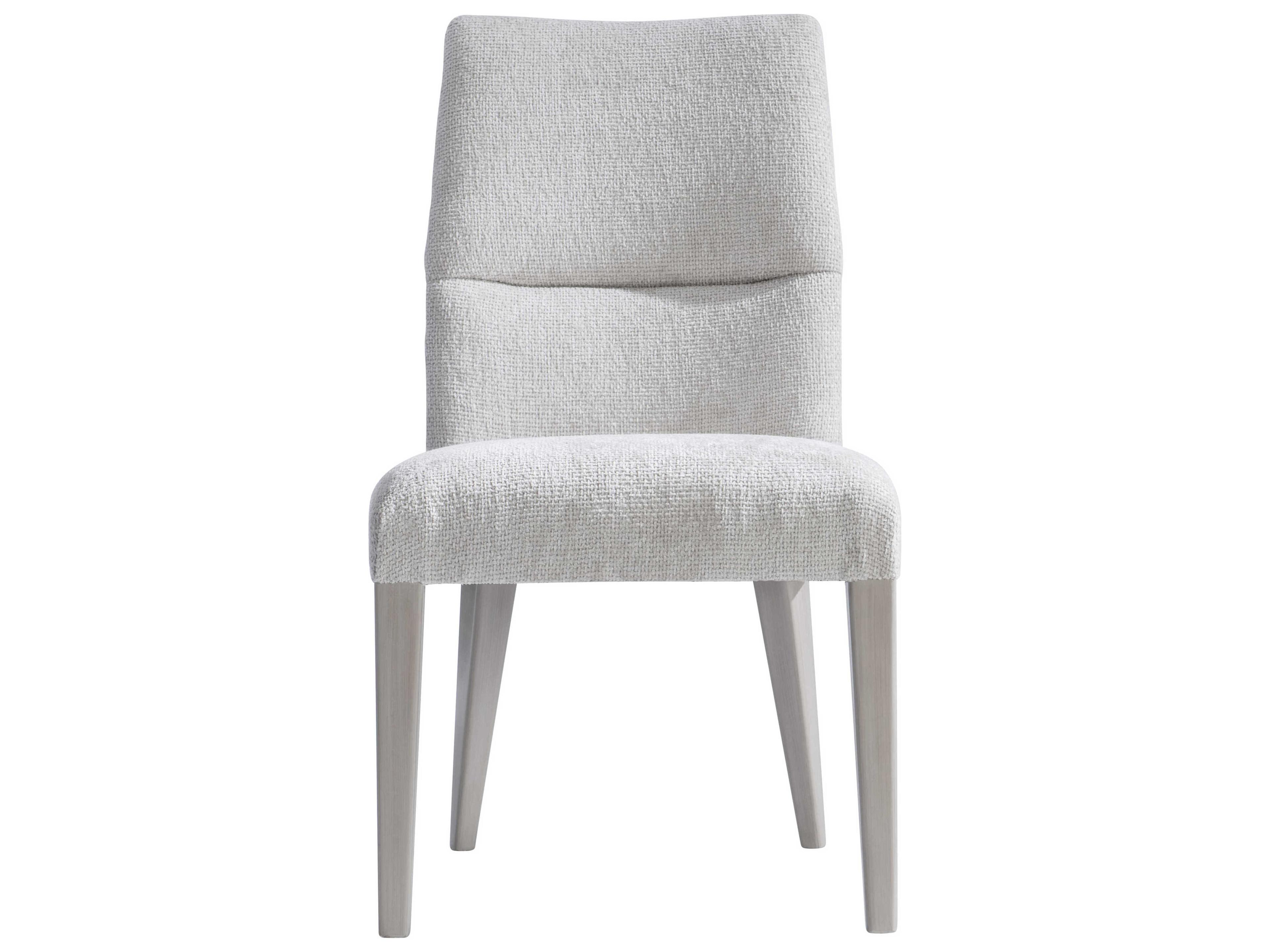 Bernhardt Stratum Fabric Beige Upholstered Side Dining Chair