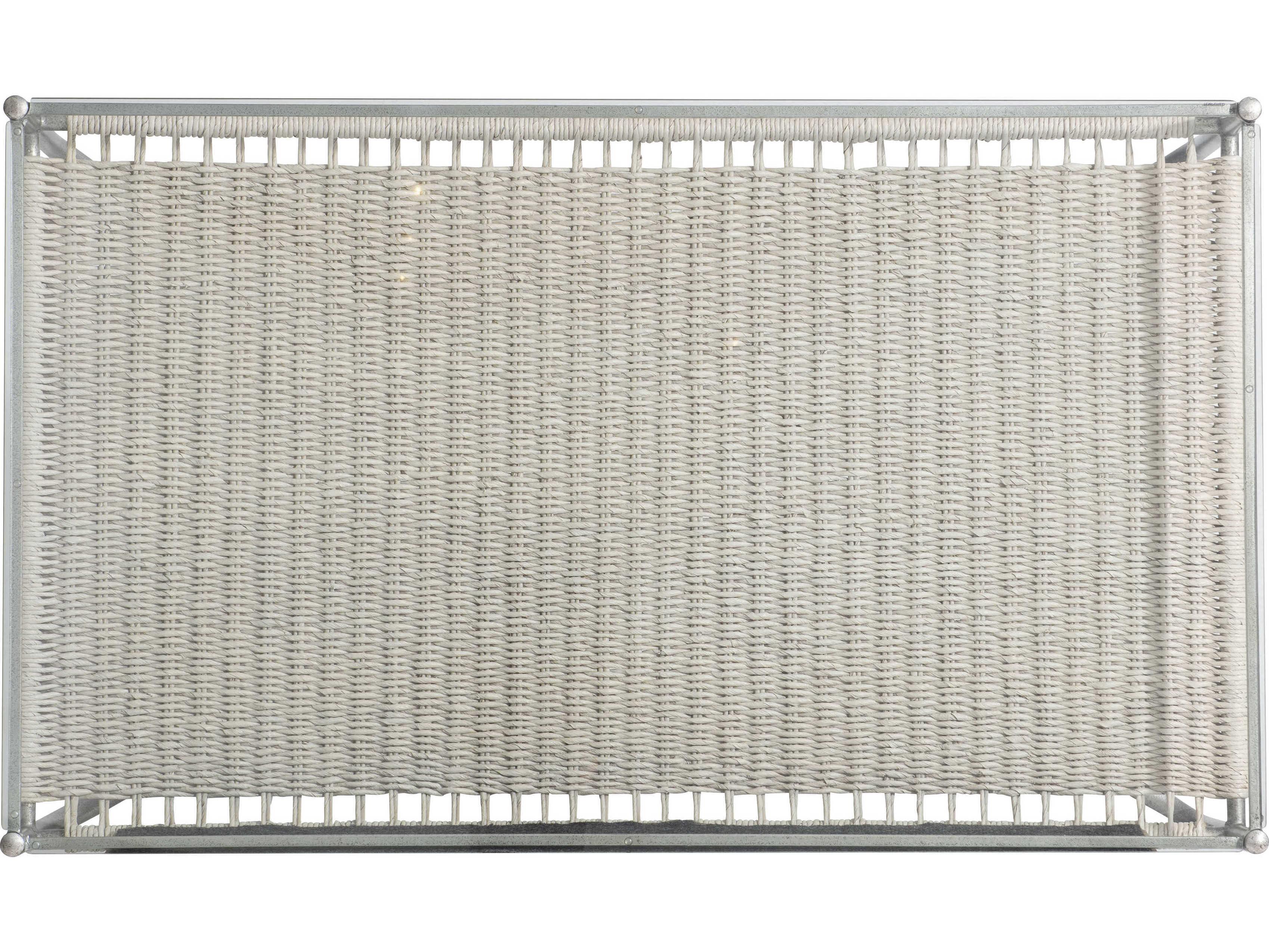 Bernhardt Kendo Rectangular Glass Graphite Coffee Table