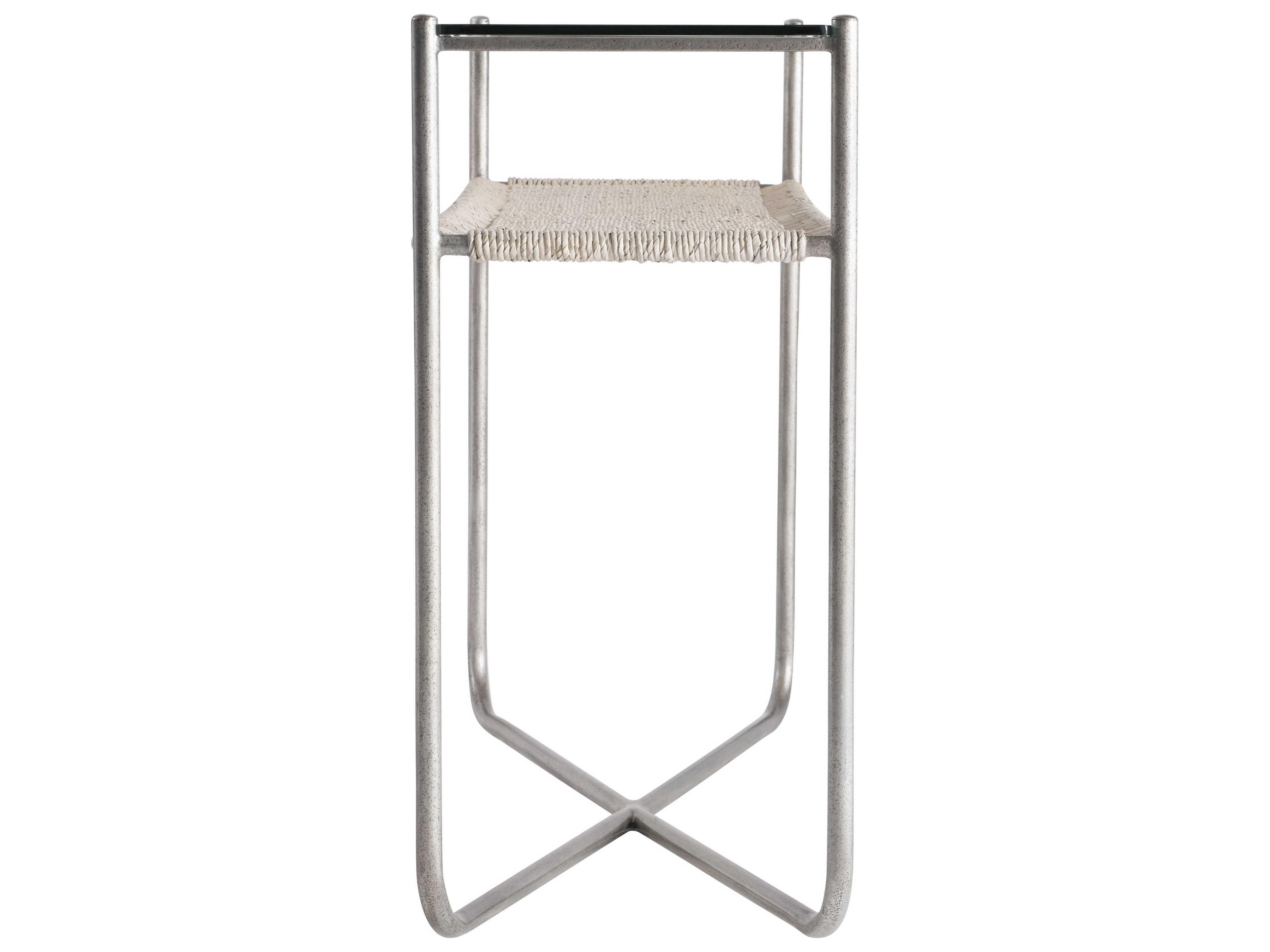 Bernhardt Kendo Rectangular Glass Graphite Console Table
