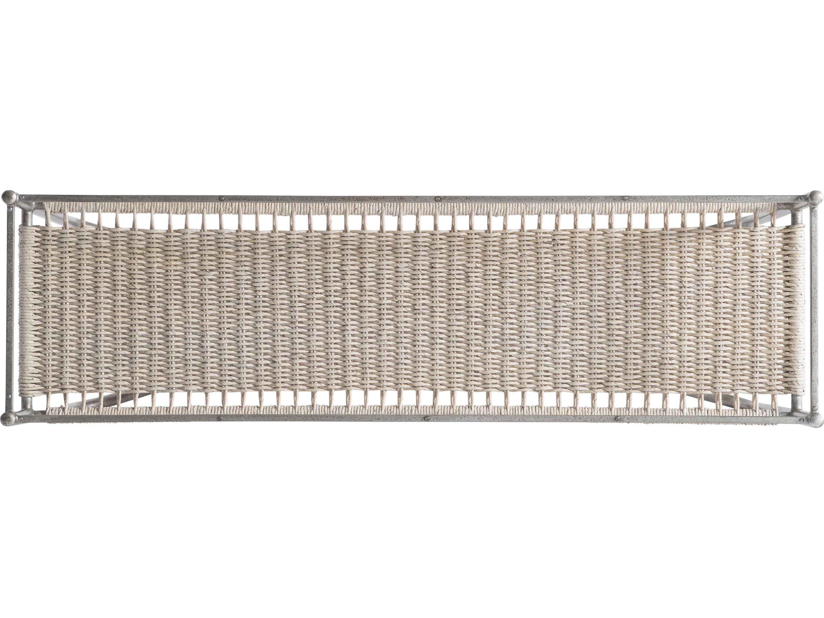 Bernhardt Kendo Rectangular Glass Graphite Console Table