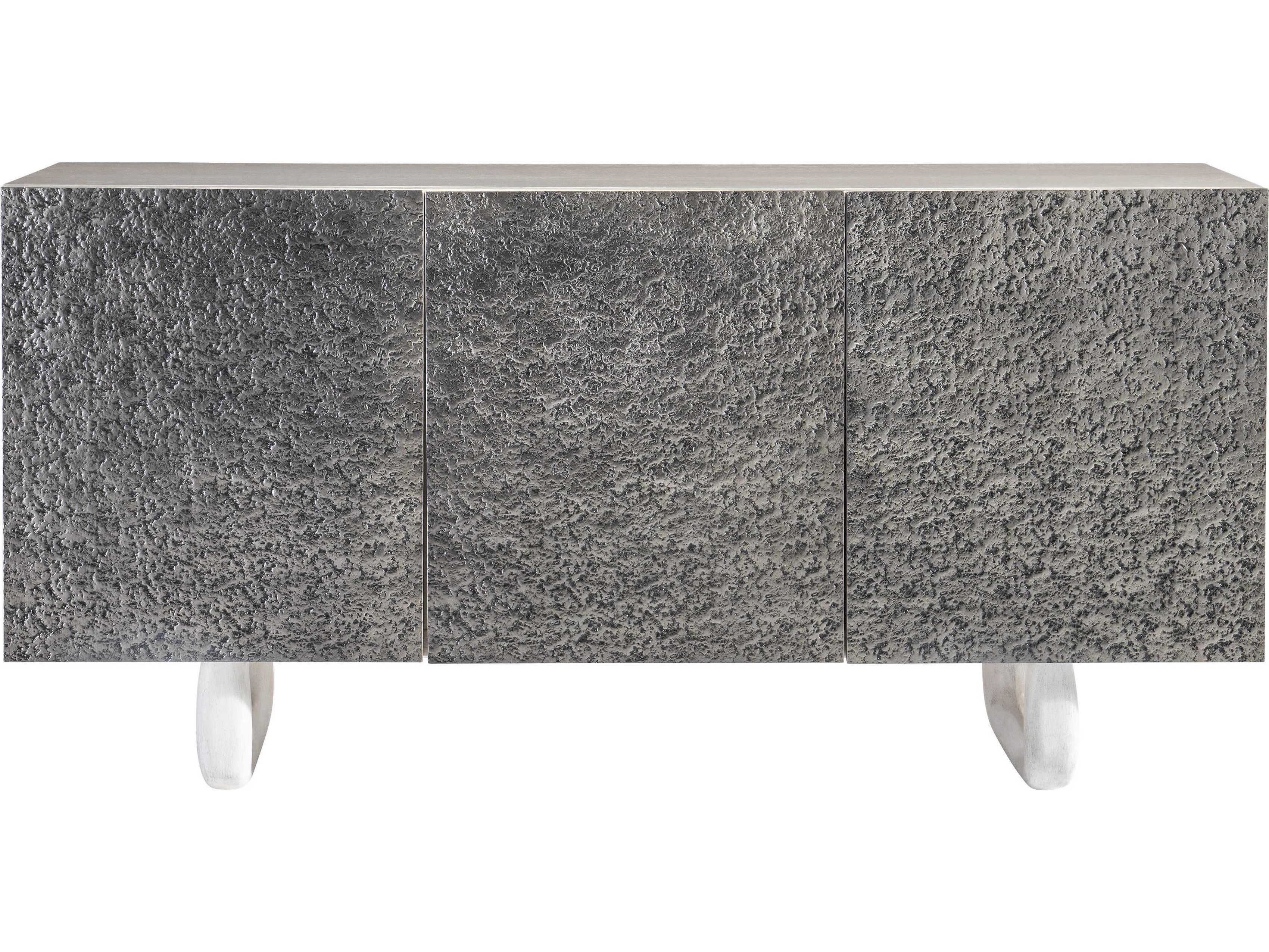 Bernhardt Sereno 67" Walnut Wood Lutra Faux Stone Sideboard