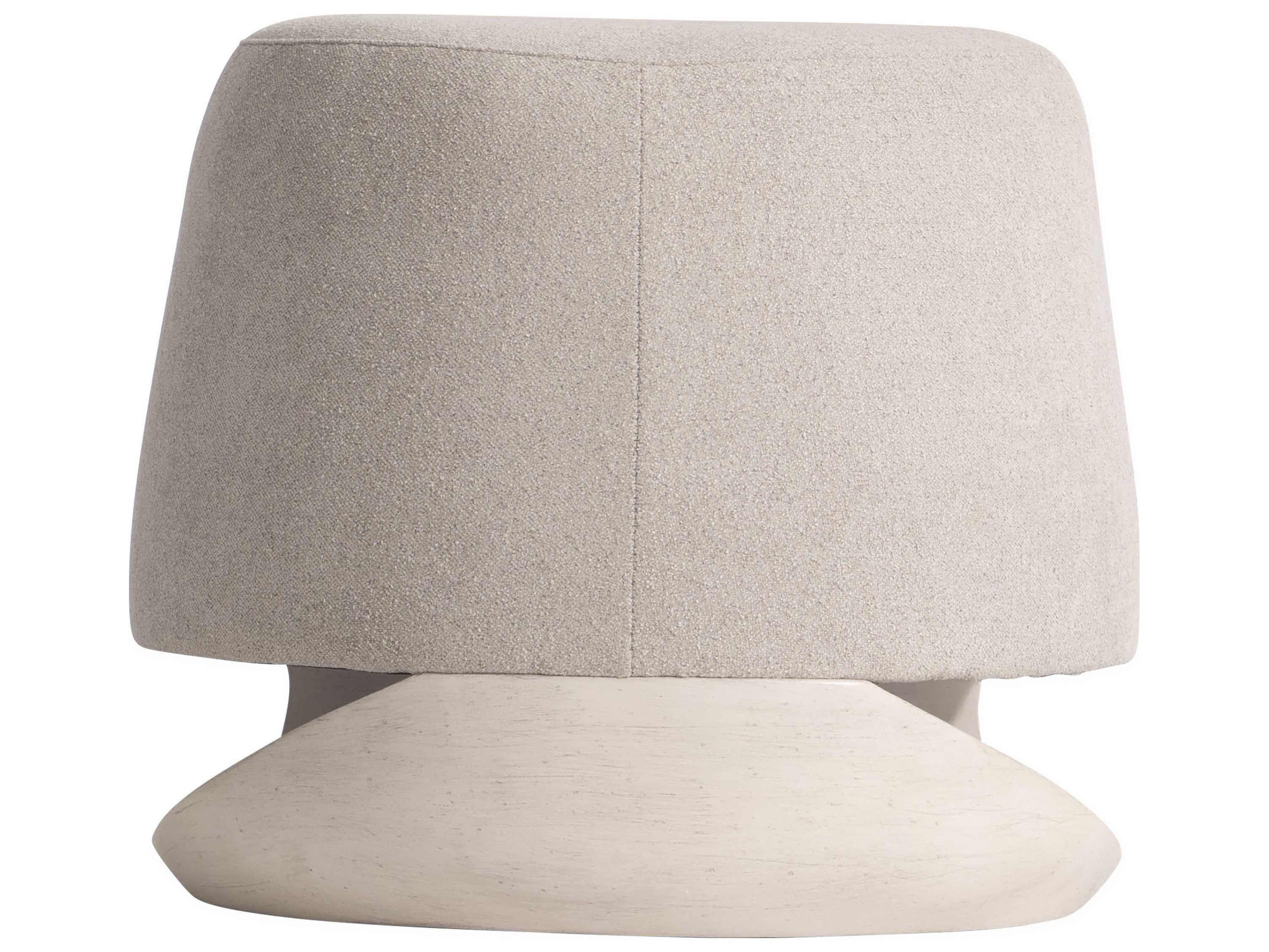 Bernhardt Sereno Lutra Faux Stone Beige Upholstered Accent Bench