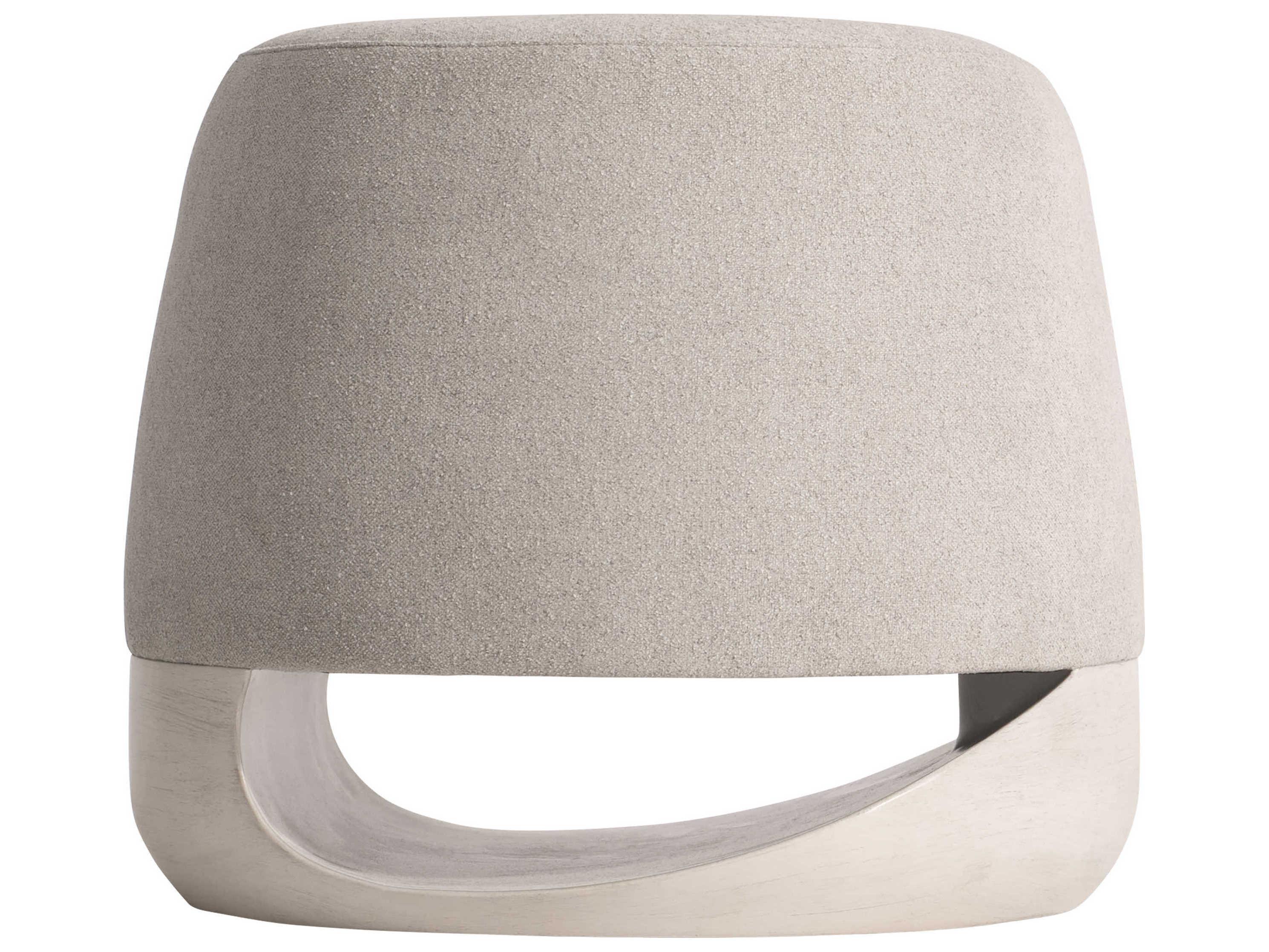 Bernhardt Sereno Lutra Faux Stone Beige Upholstered Accent Bench