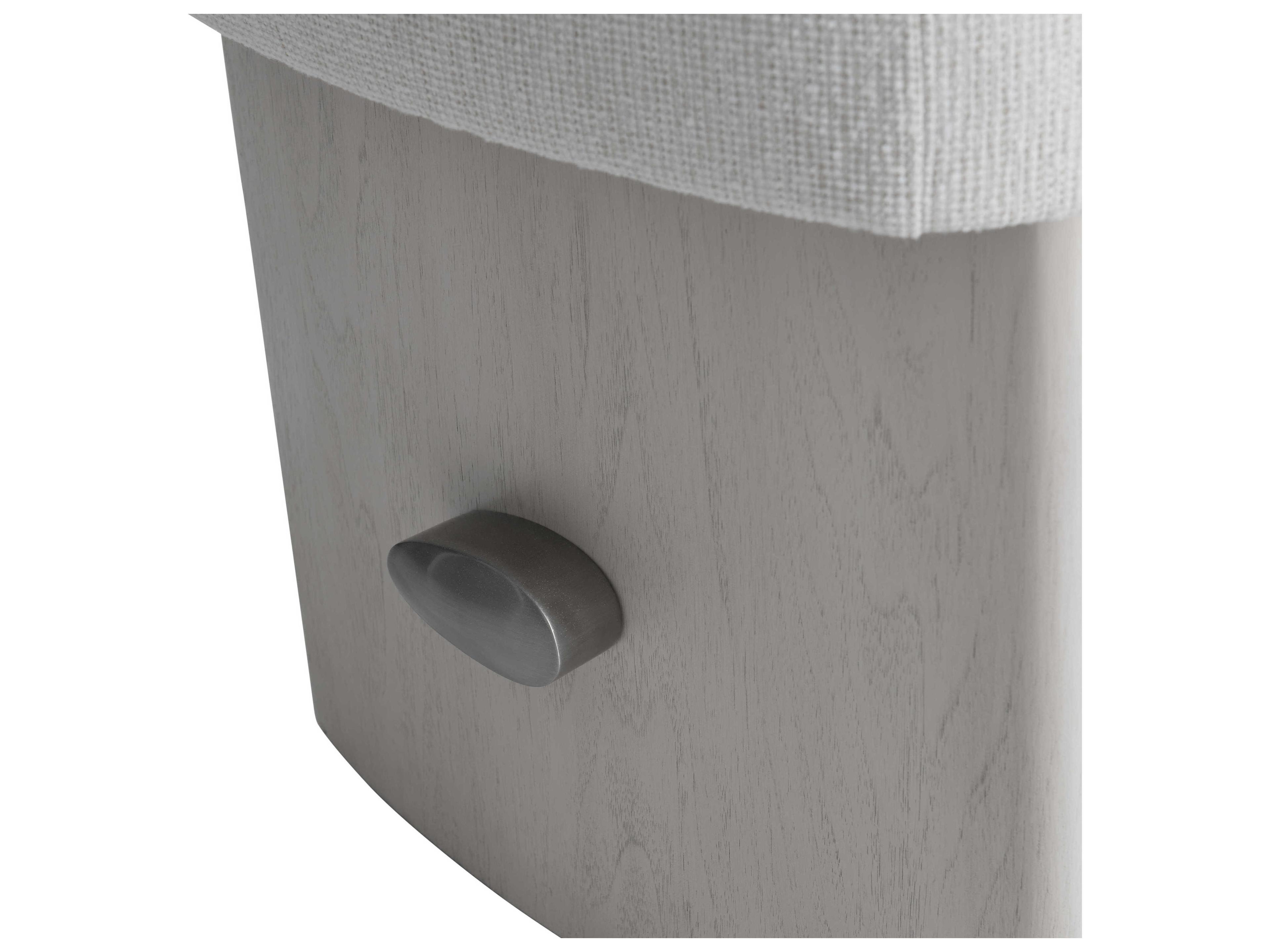 Bernhardt Sereno Lutra Faux Stone White Upholstered Accent Bench