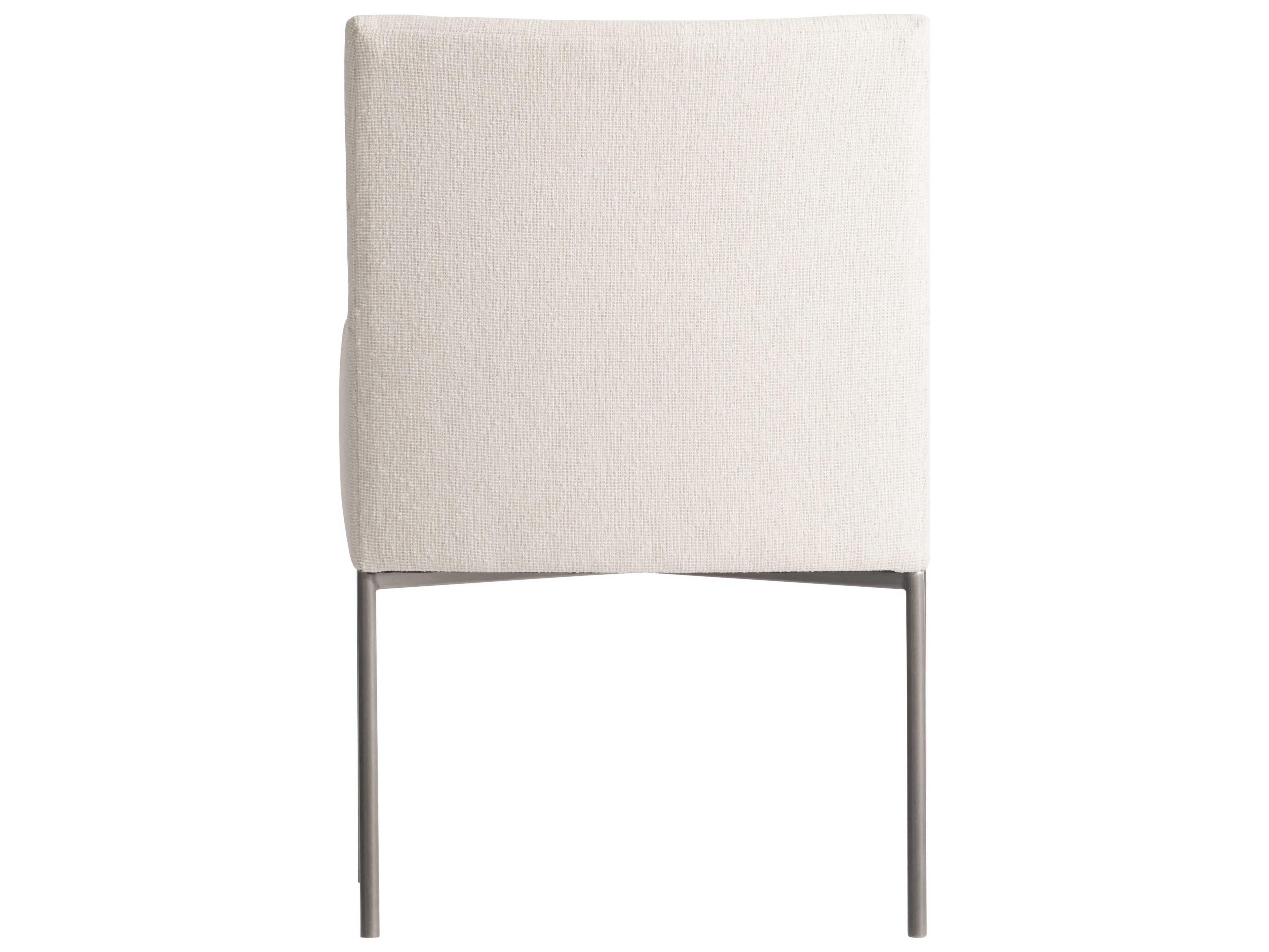Bernhardt Sereno White Upholstered Arm Dining Chair