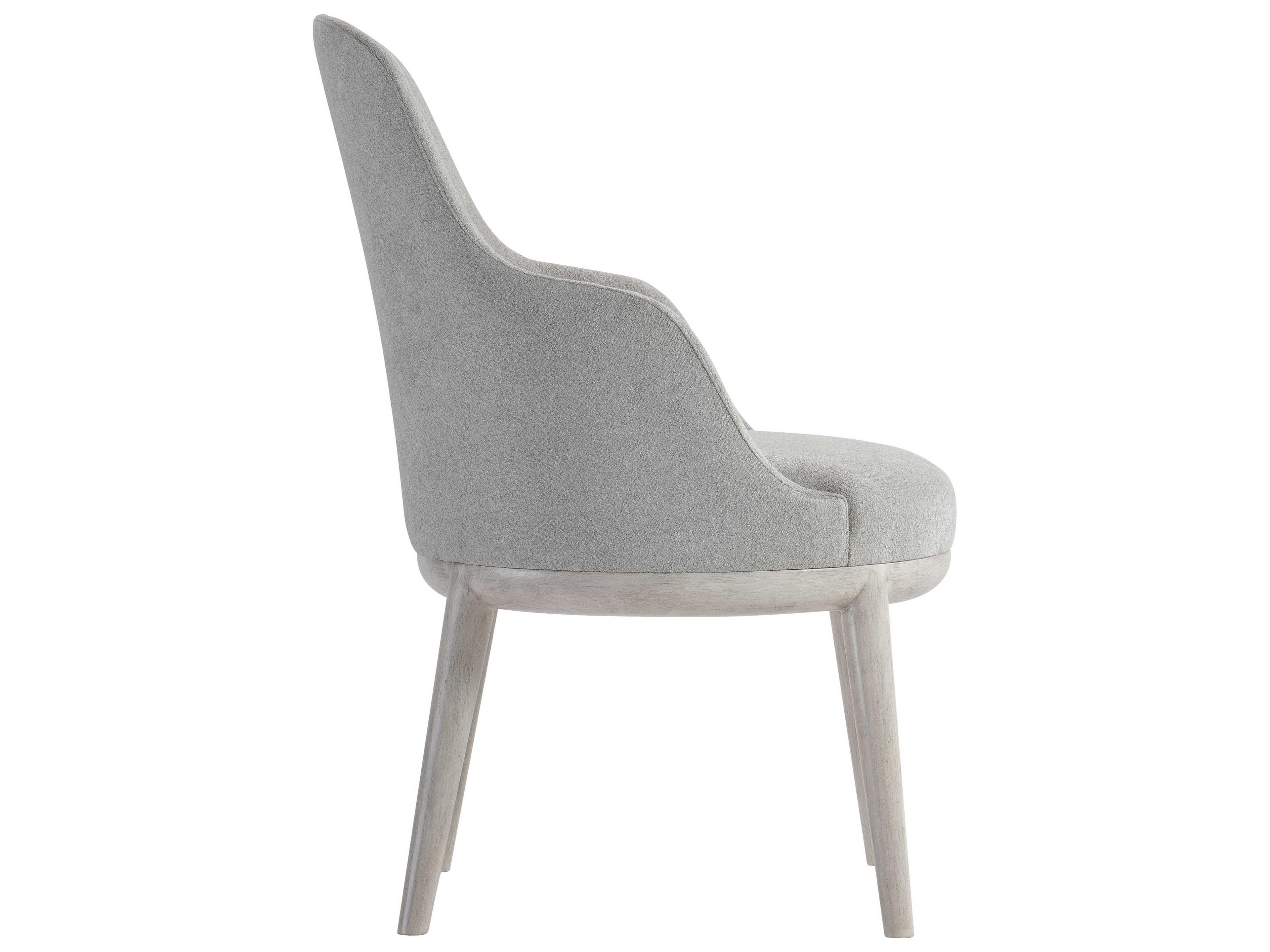 Bernhardt Sereno Gray Upholstered Arm Dining Chair