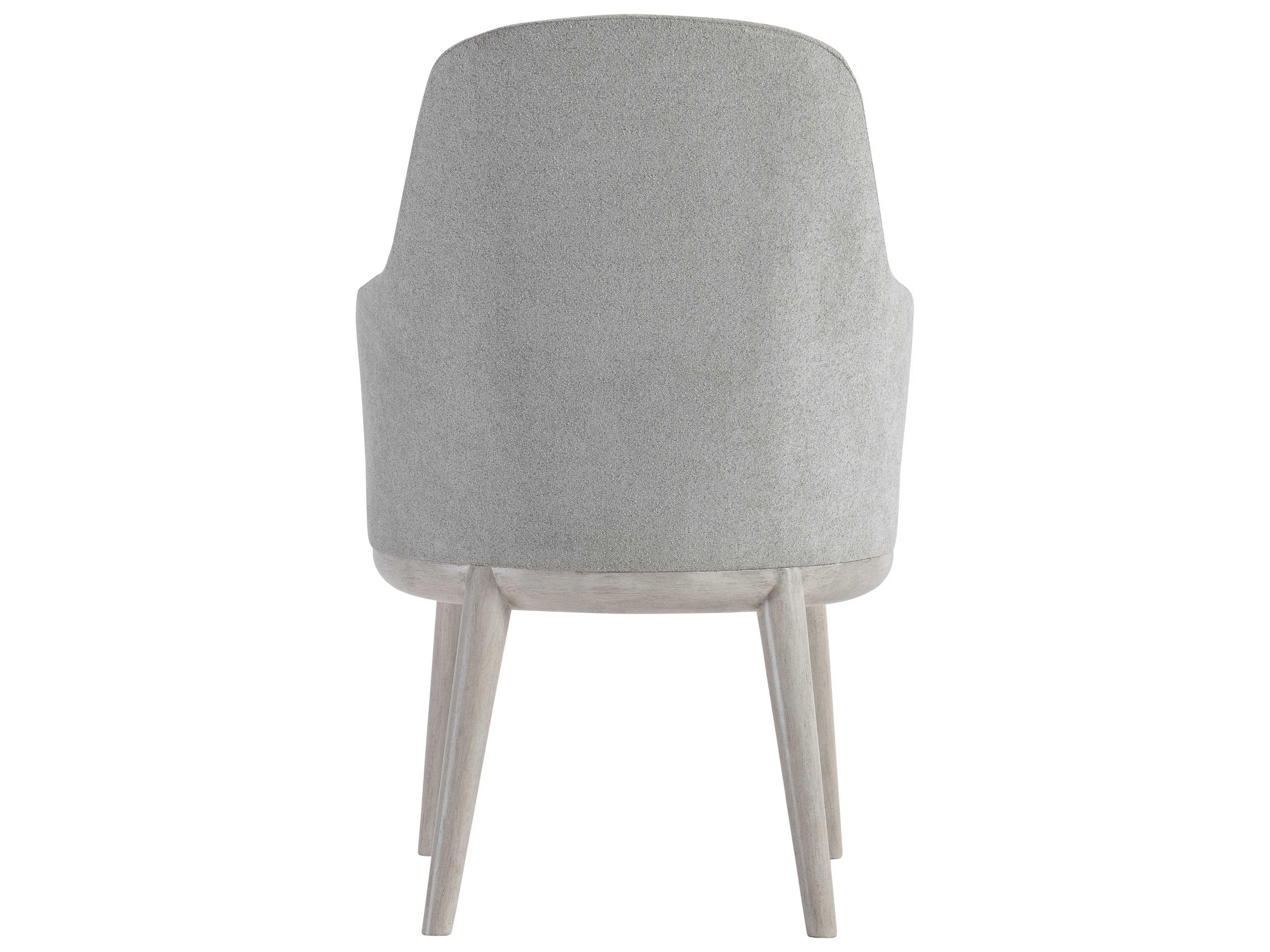 Bernhardt Sereno Gray Upholstered Arm Dining Chair