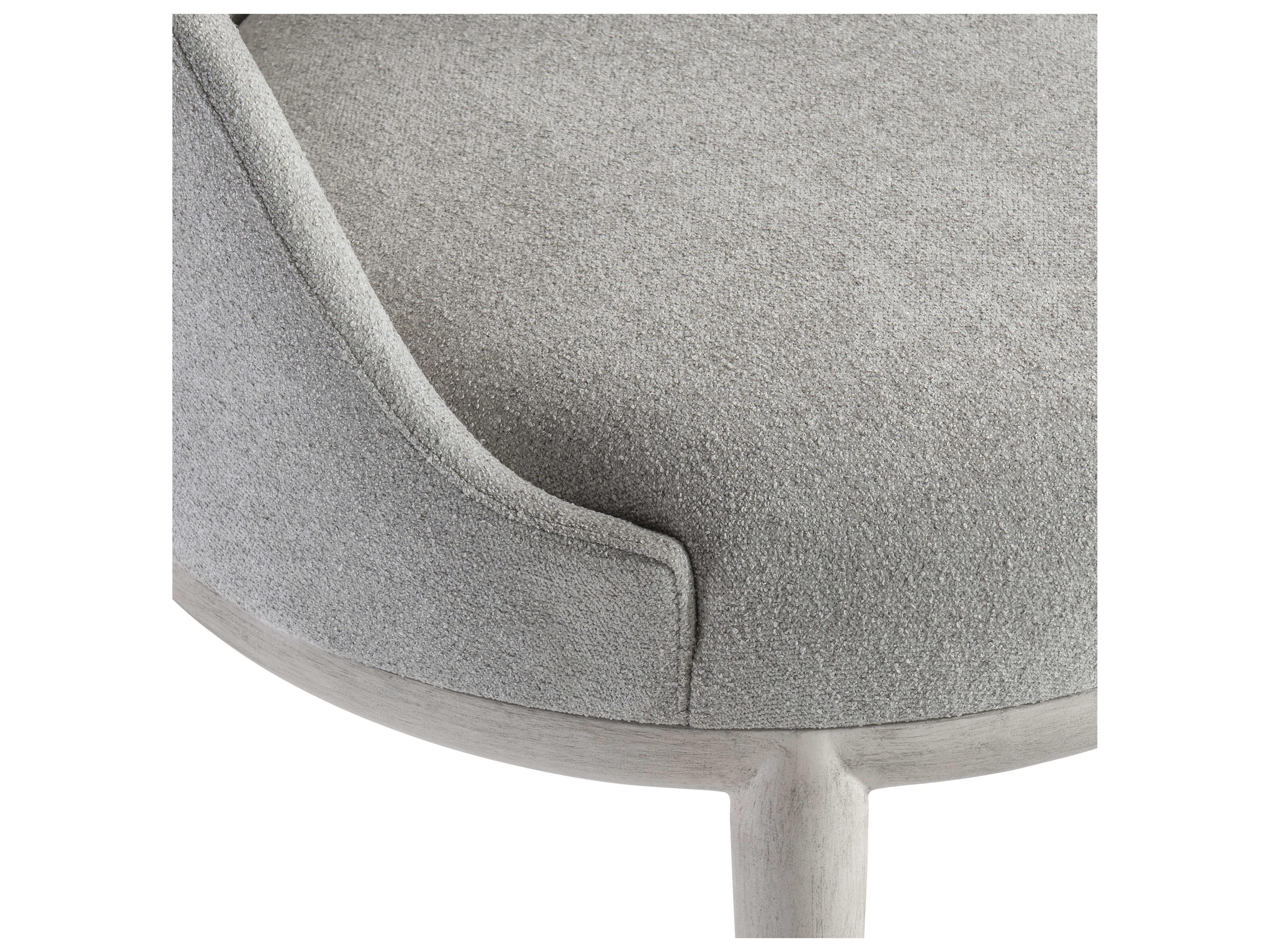 Bernhardt Sereno Gray Upholstered Arm Dining Chair