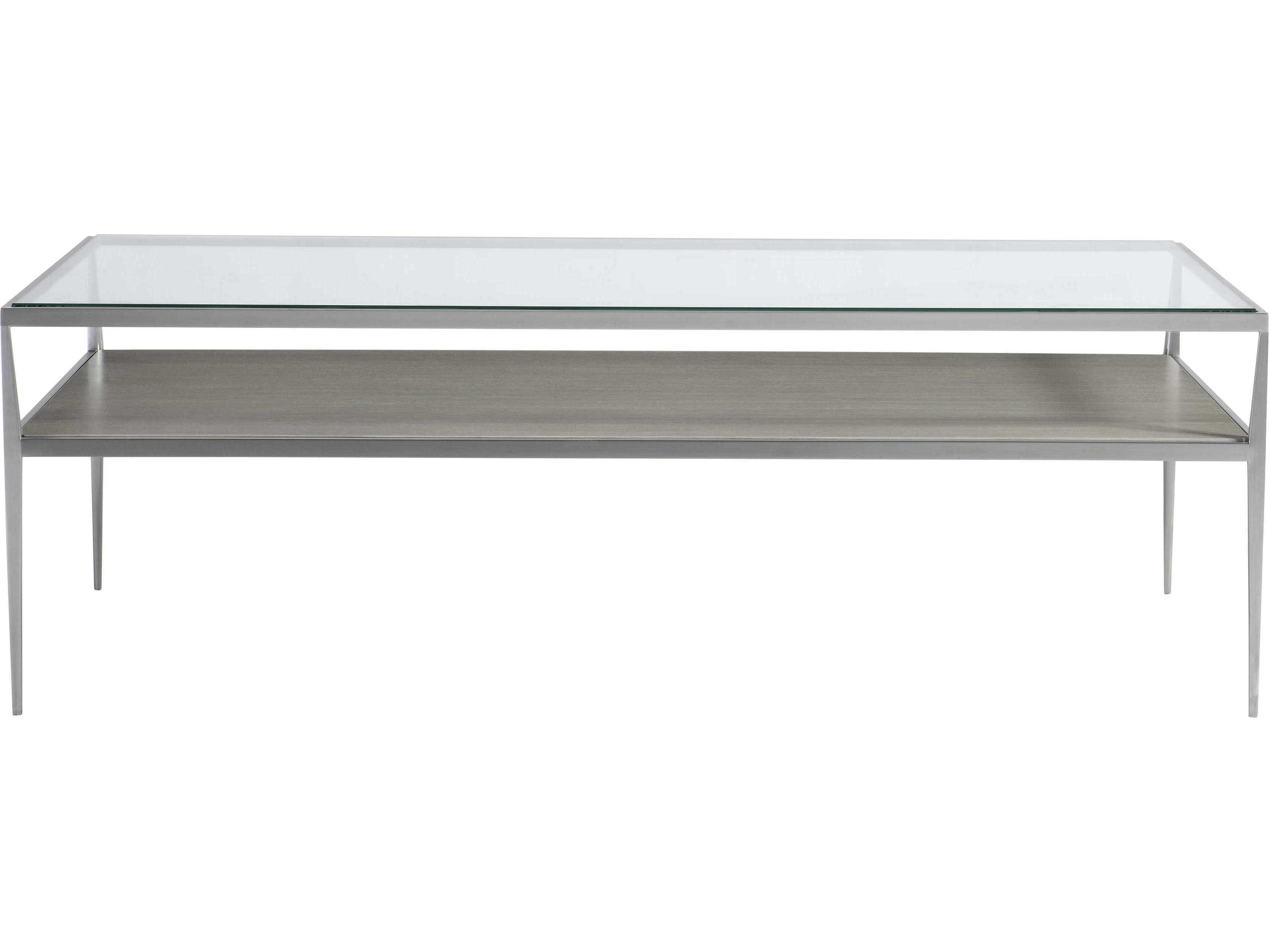 Bernhardt Cornelia Rectangular Glass Nebbia Coffee Table