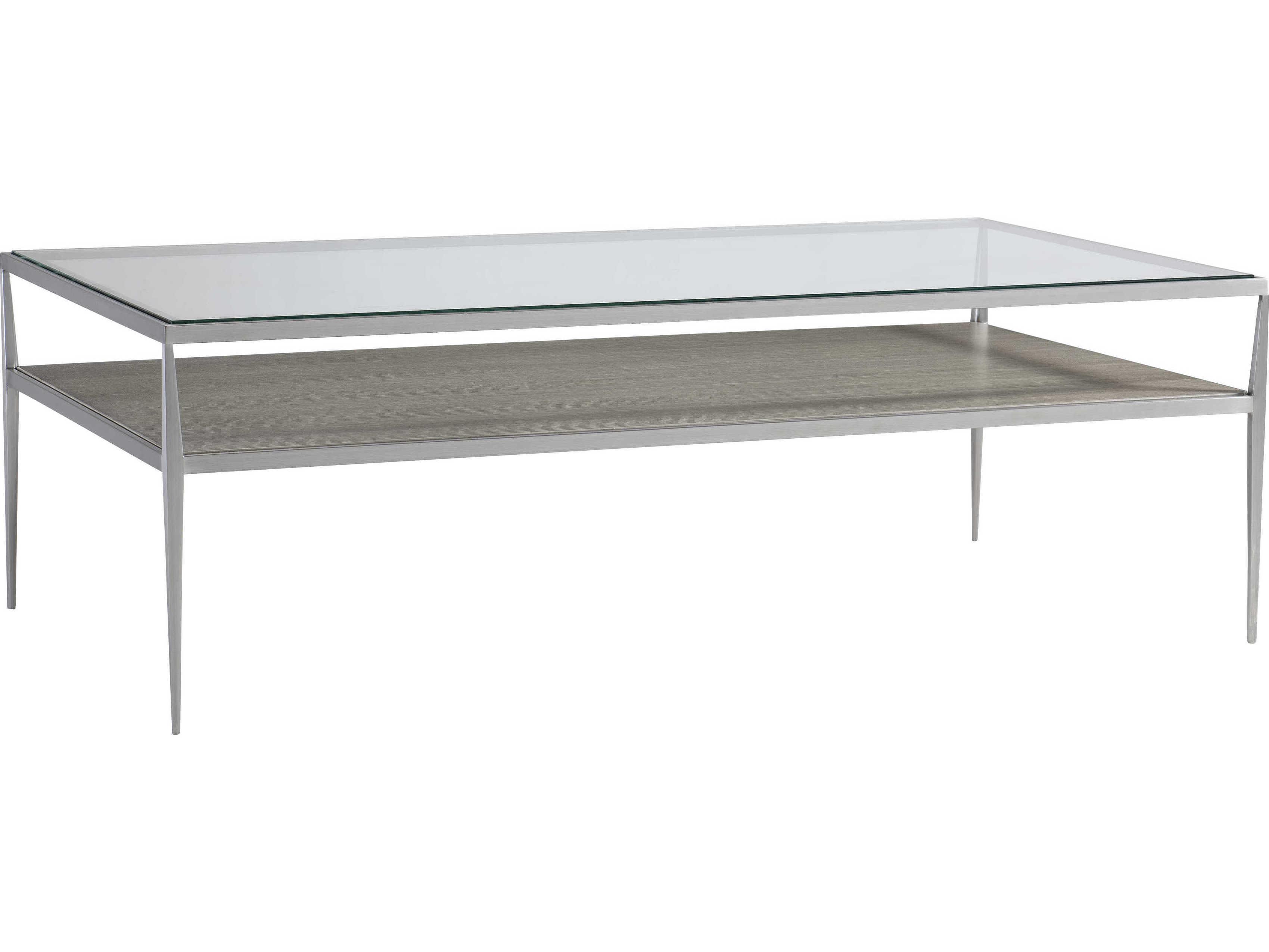 Bernhardt Cornelia Rectangular Glass Nebbia Coffee Table