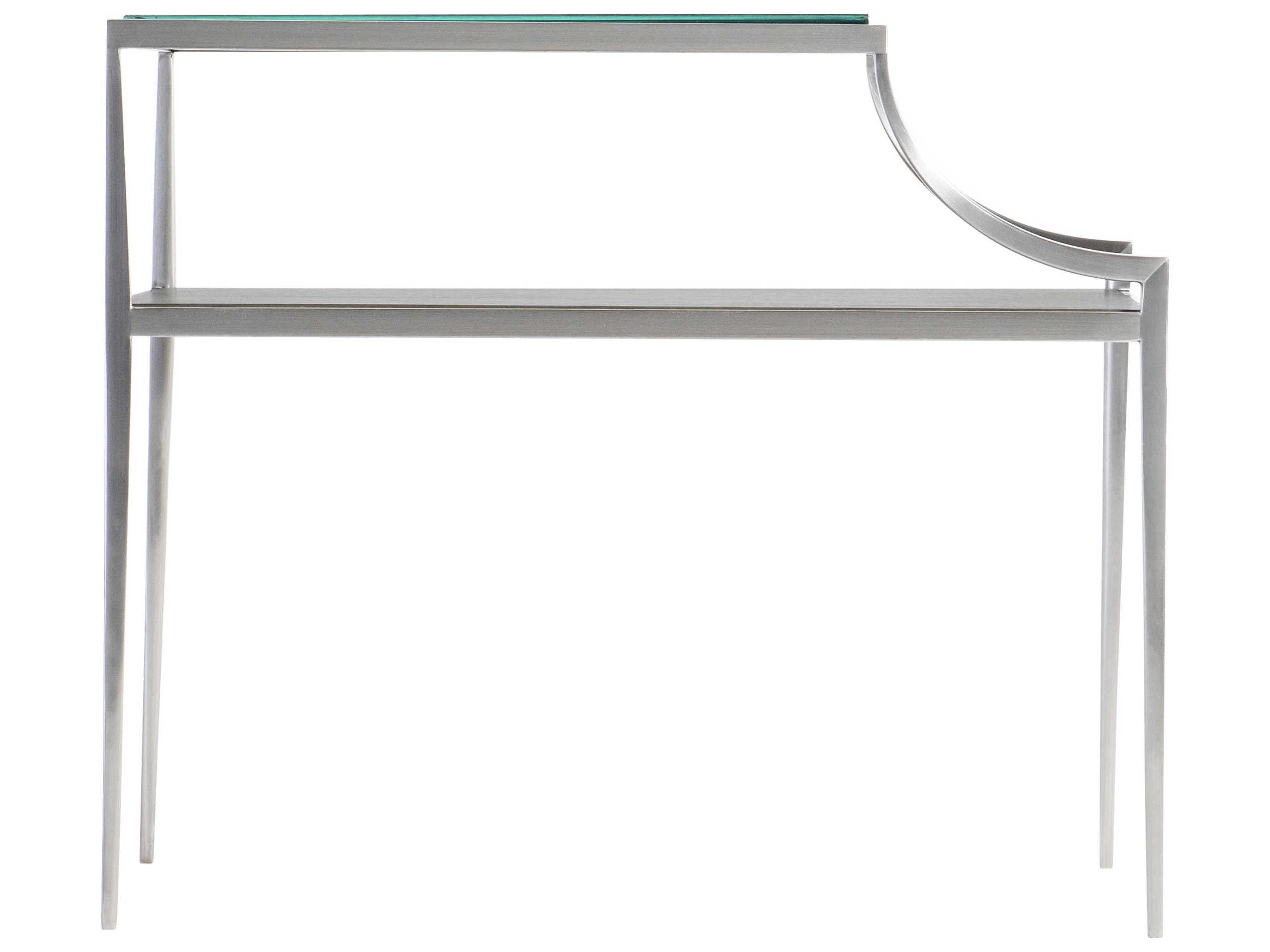 Bernhardt Cornelia Rectangular Glass Nebbia End Table