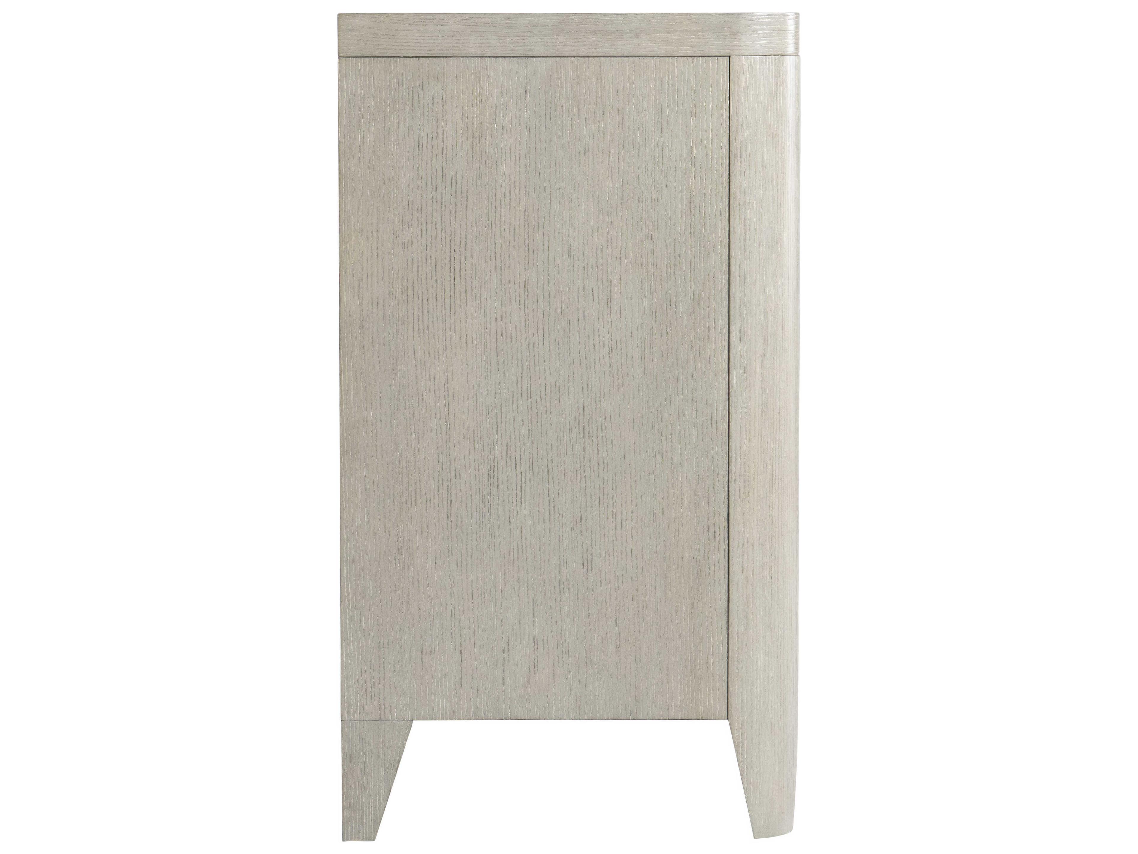 Bernhardt Cornelia 72" Ash Wood Glazed Stainless Steel Sideboard