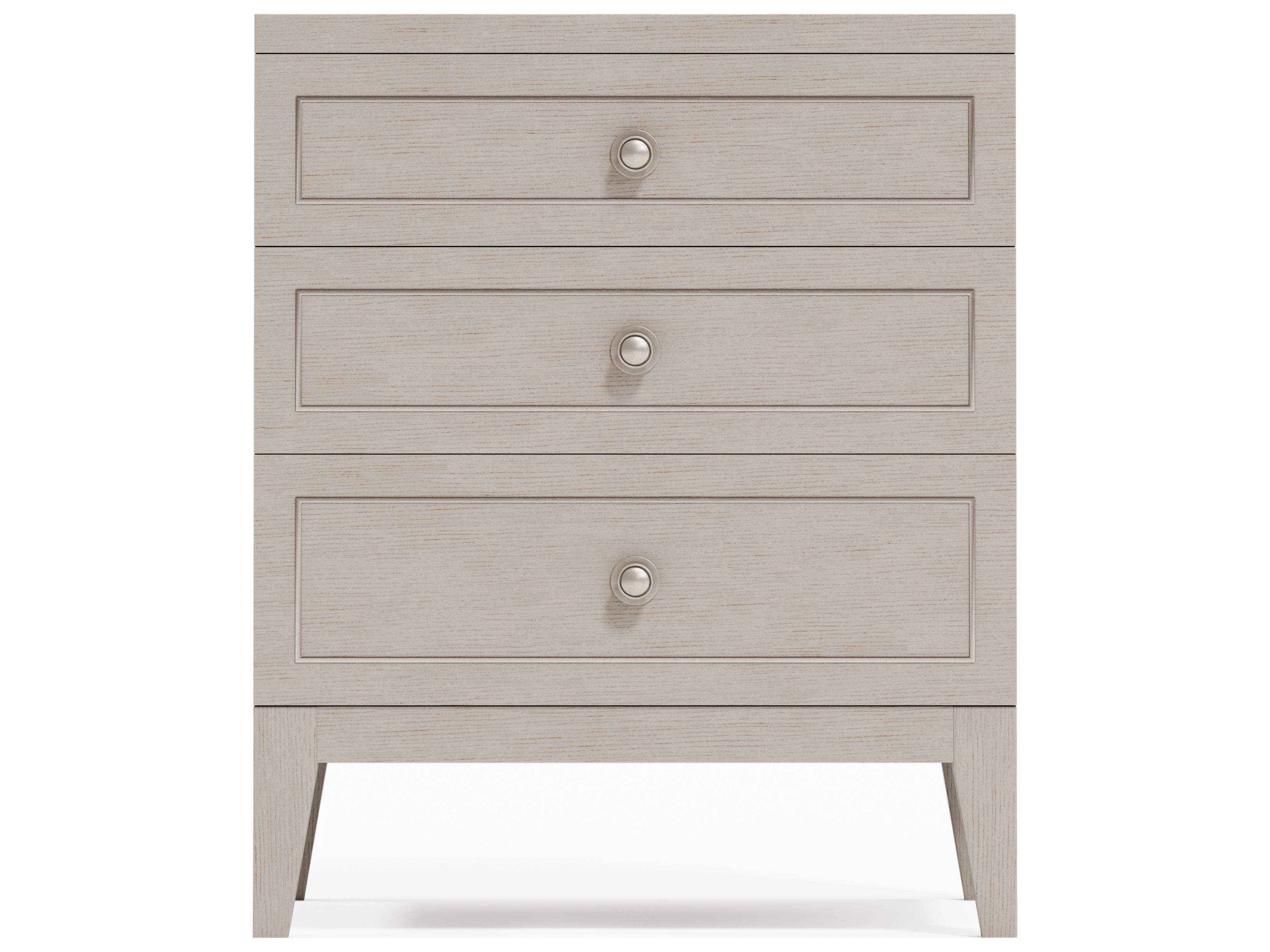 Bernhardt Cornelia 3-Drawers Natural Ash Wood Nightstand