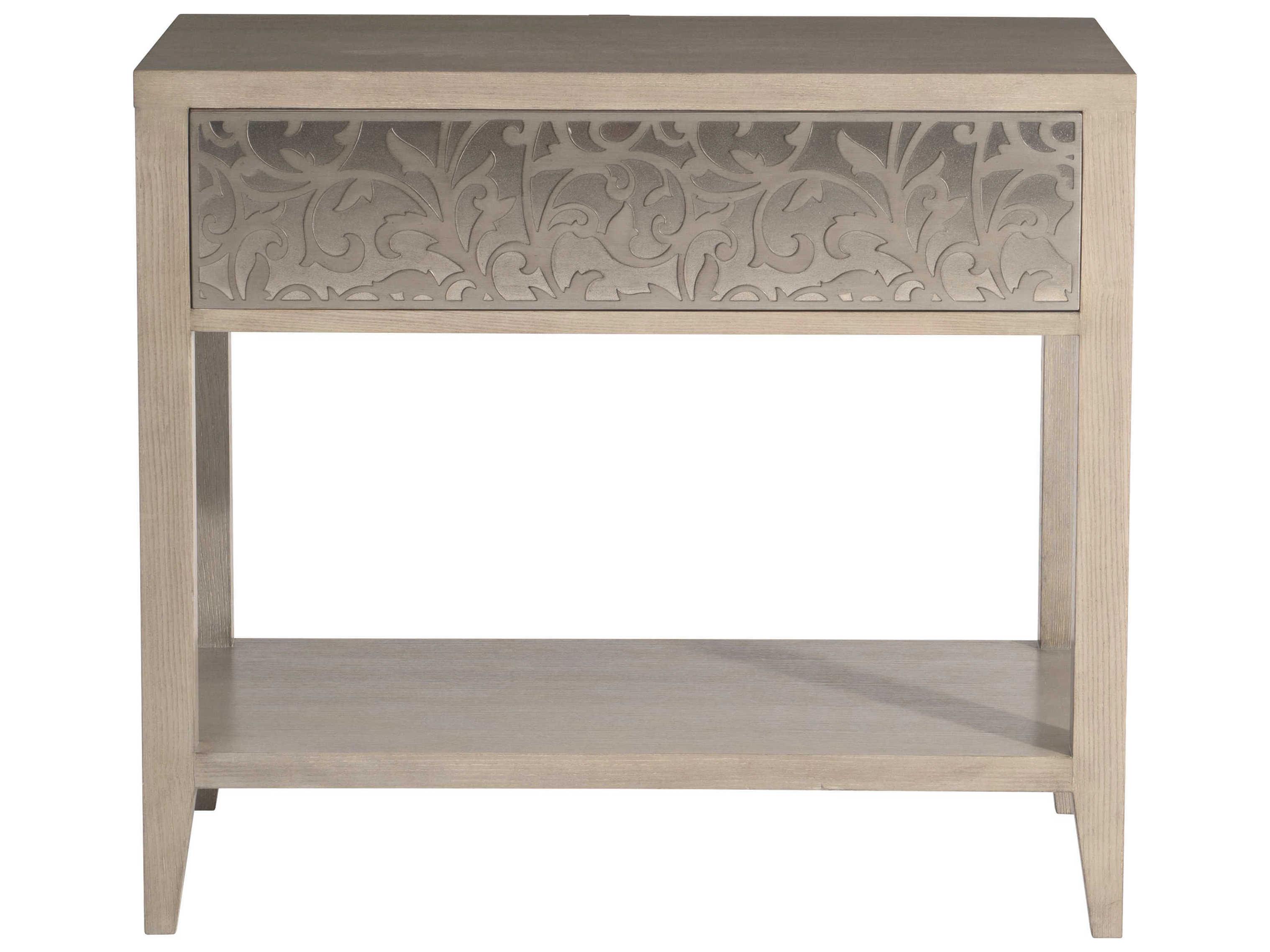 Bernhardt Cornelia 1-Drawer Beige Ash Wood Nightstand