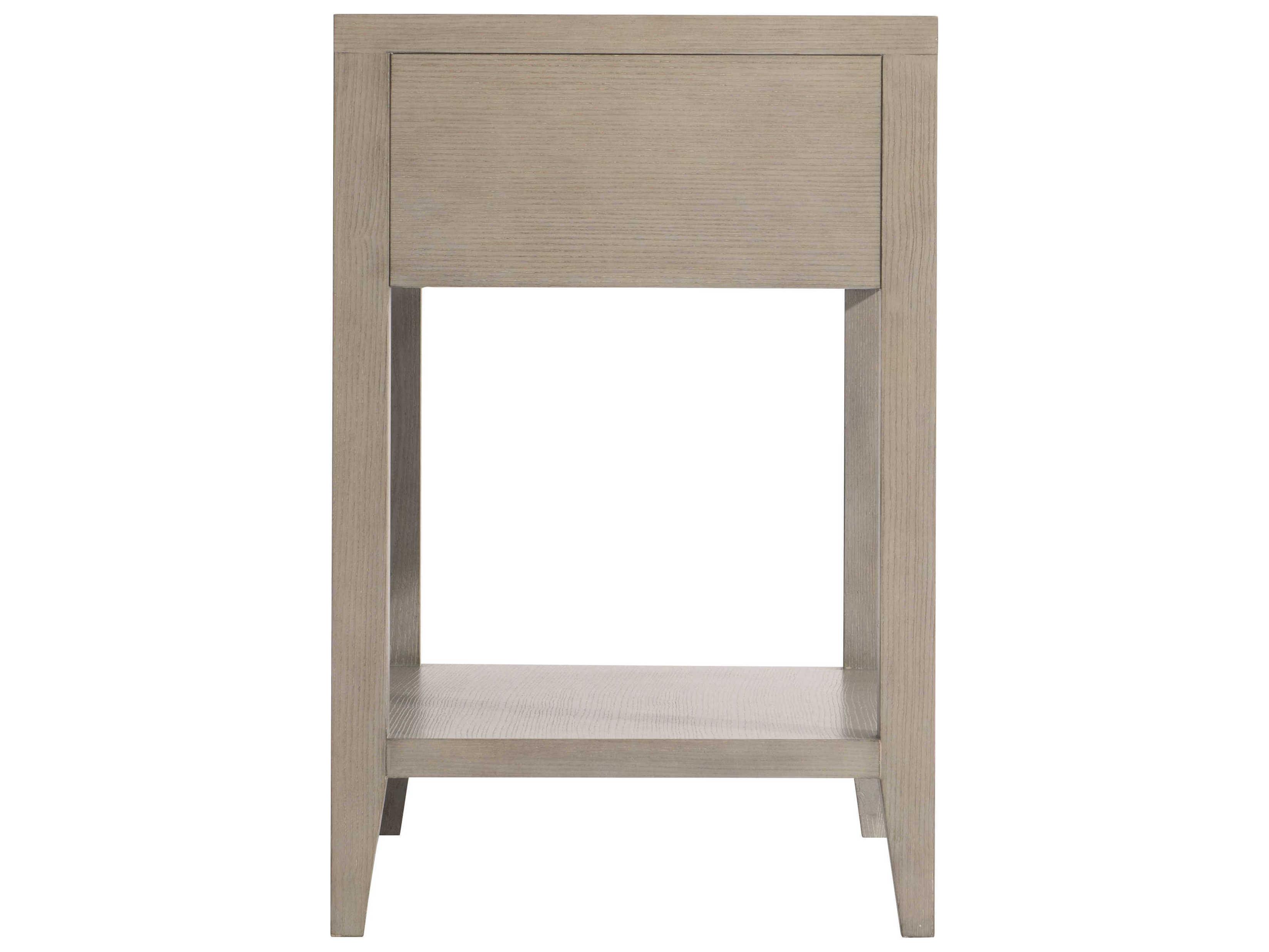 Bernhardt Cornelia 1-Drawer Beige Ash Wood Nightstand