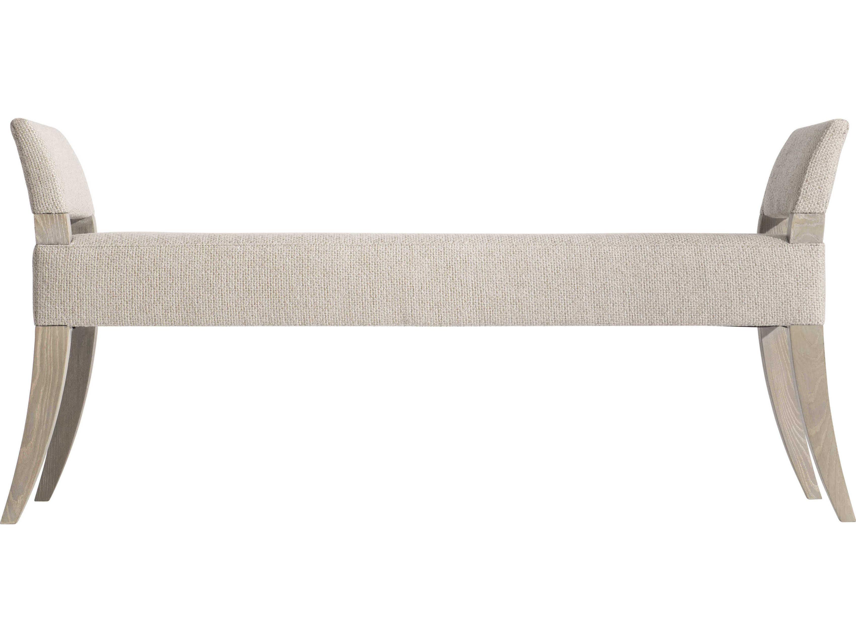 Bernhardt Cornelia Nebbia Beige Upholstered Accent Bench