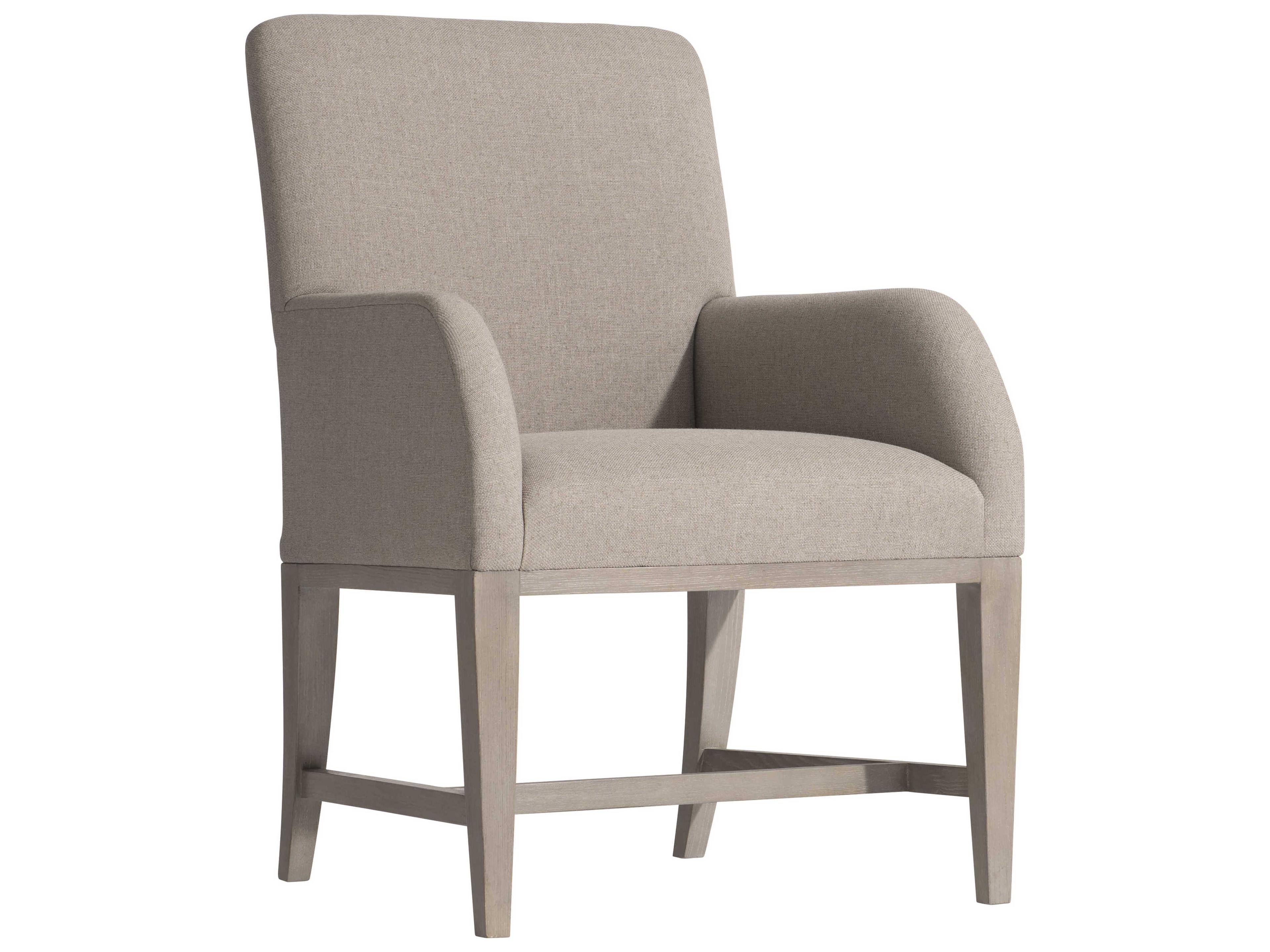 Bernhardt Cornelia Beige Upholstered Arm Dining Chair
