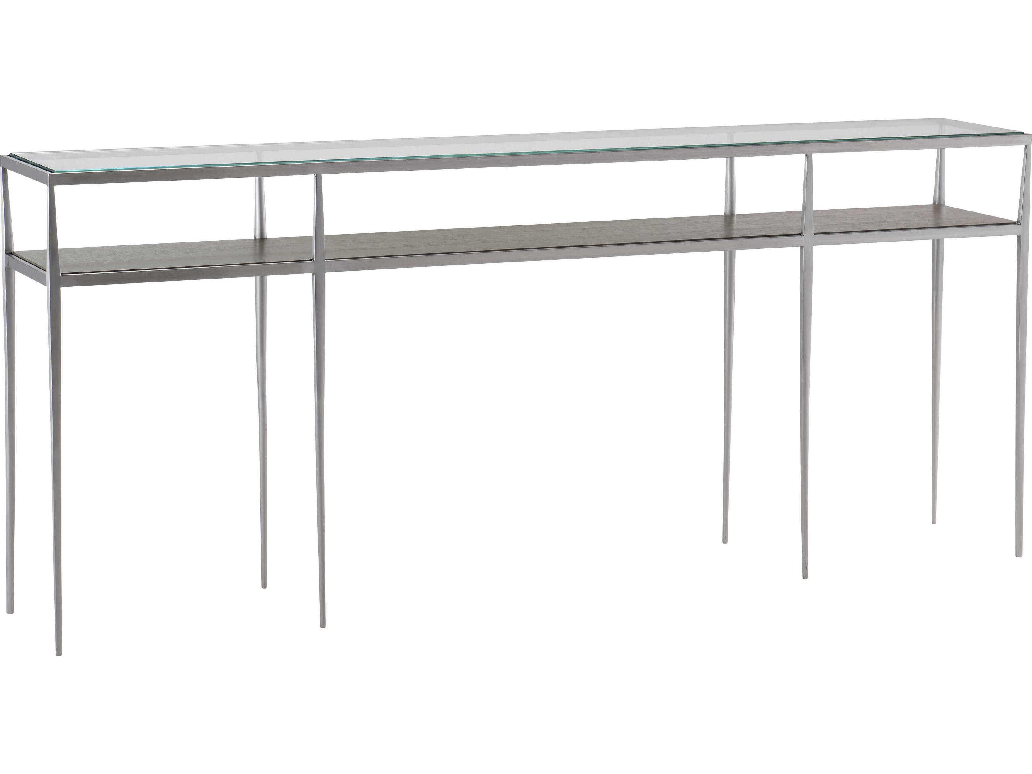 Bernhardt Cornelia Rectangular Glass Nebbia Console Table