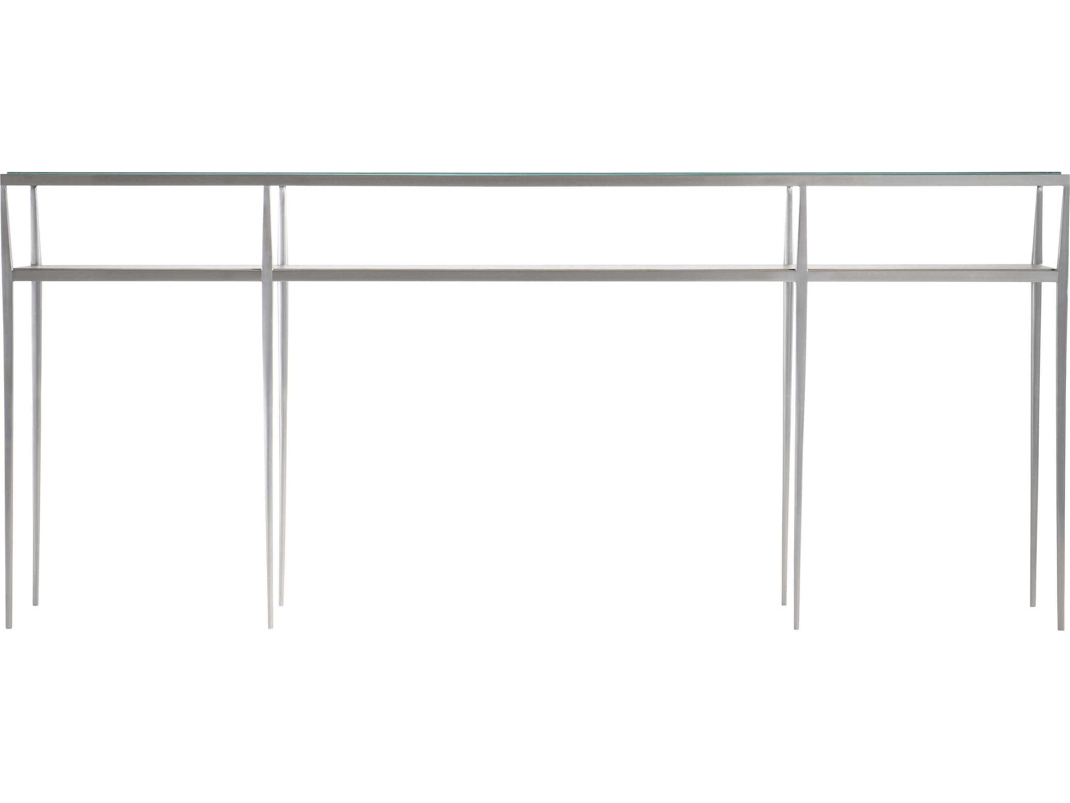 Bernhardt Cornelia Rectangular Glass Nebbia Console Table