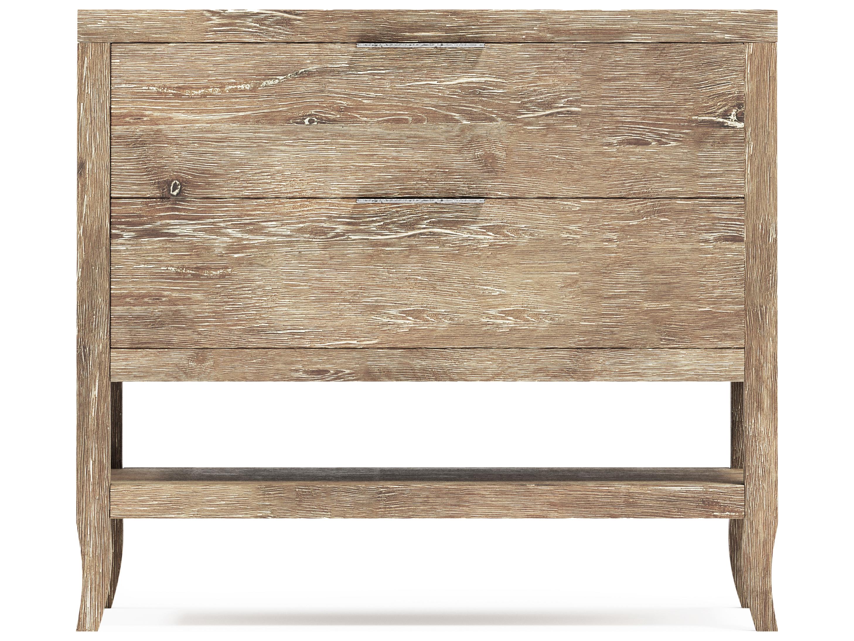 Bernhardt Tribeca 2-Drawers Natural Oak Wood Nightstand