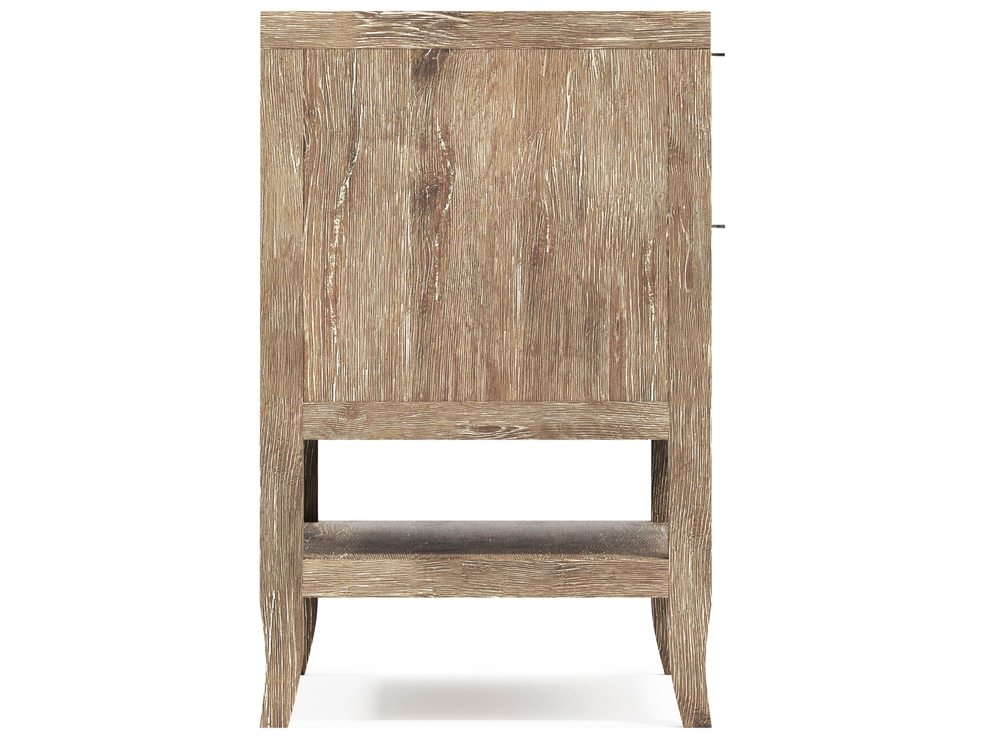 Bernhardt Tribeca 2-Drawers Natural Oak Wood Nightstand