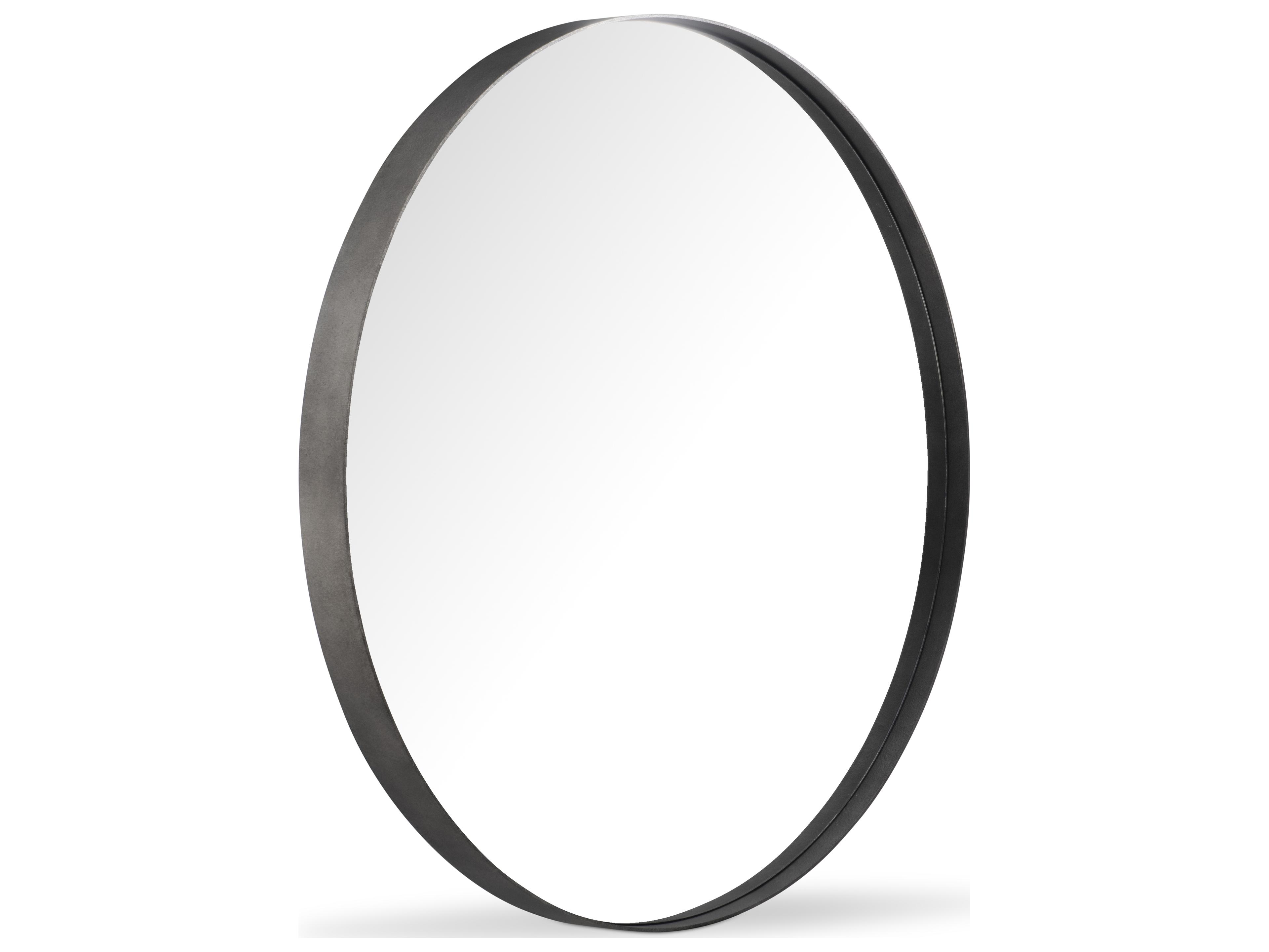 Bernhardt Tribeca Black Wall Mirror Round