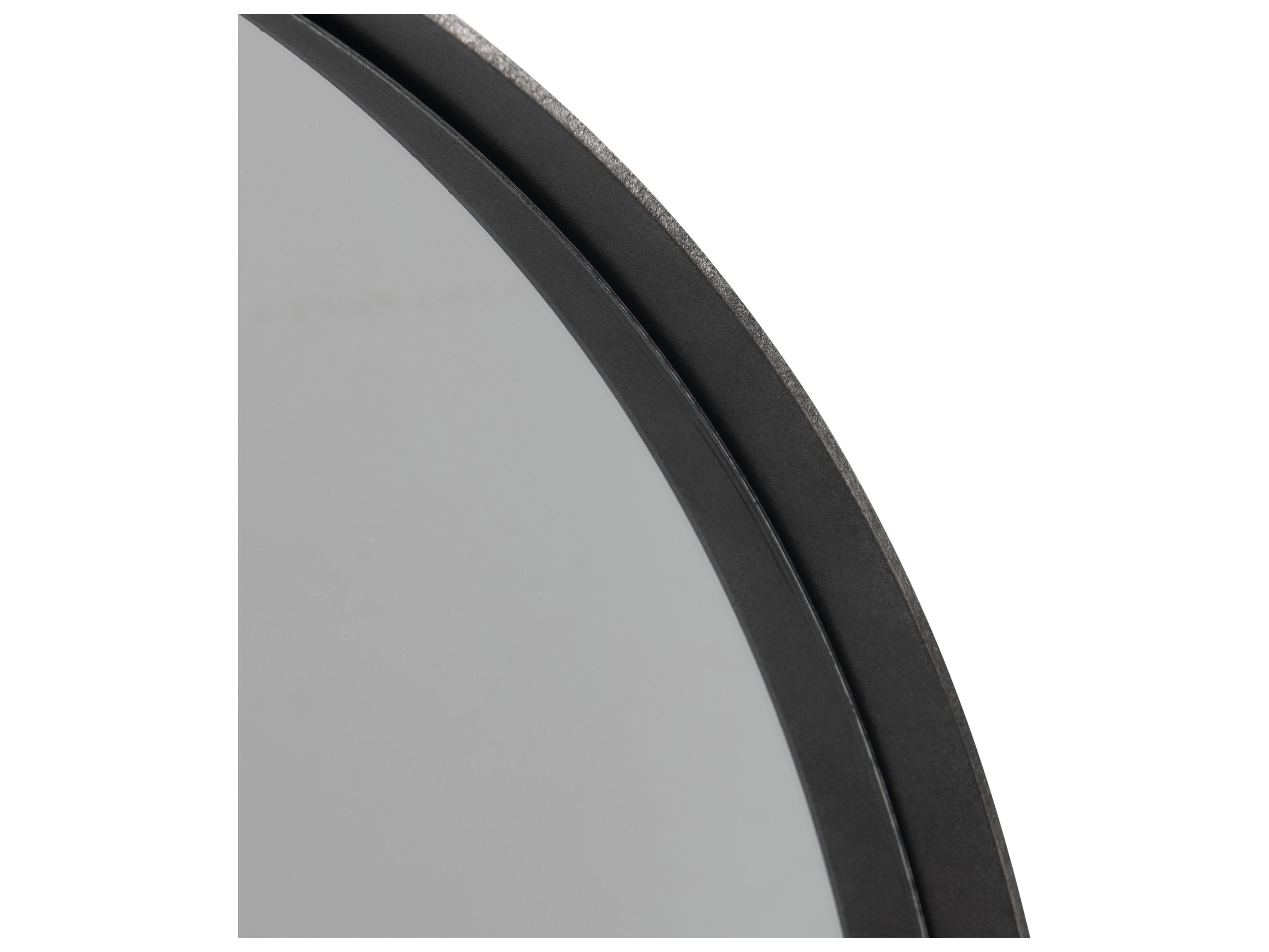 Bernhardt Tribeca Black Wall Mirror Round